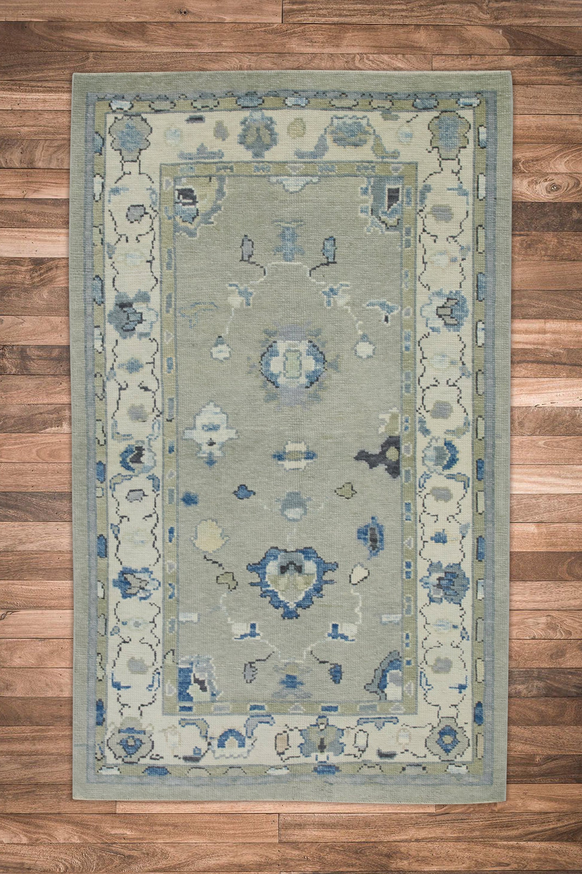 Turkish Oushak Rug 3'10" x 6'1" #7530