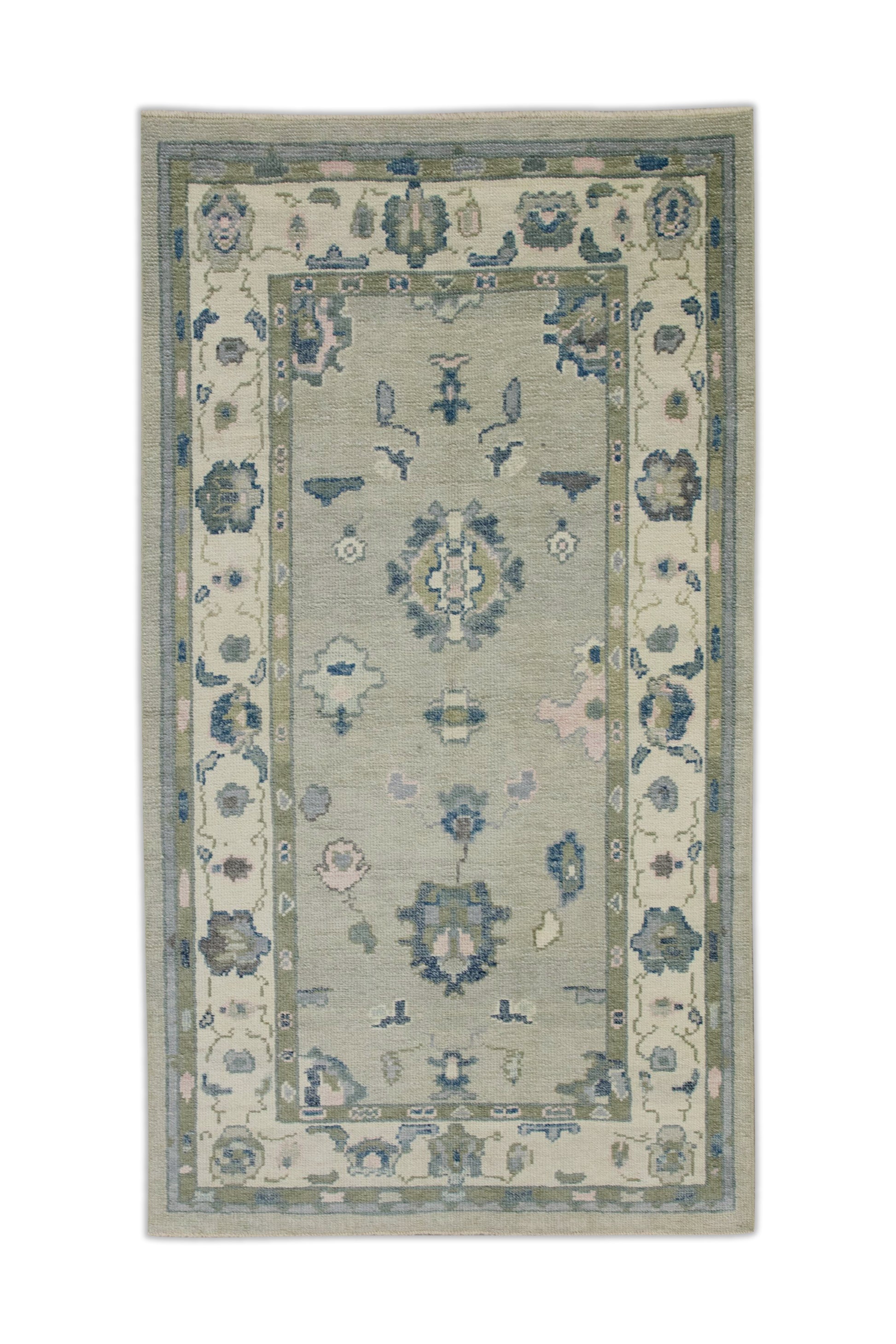 Turkish Oushak Rug 3'8" x 6'7" #8052