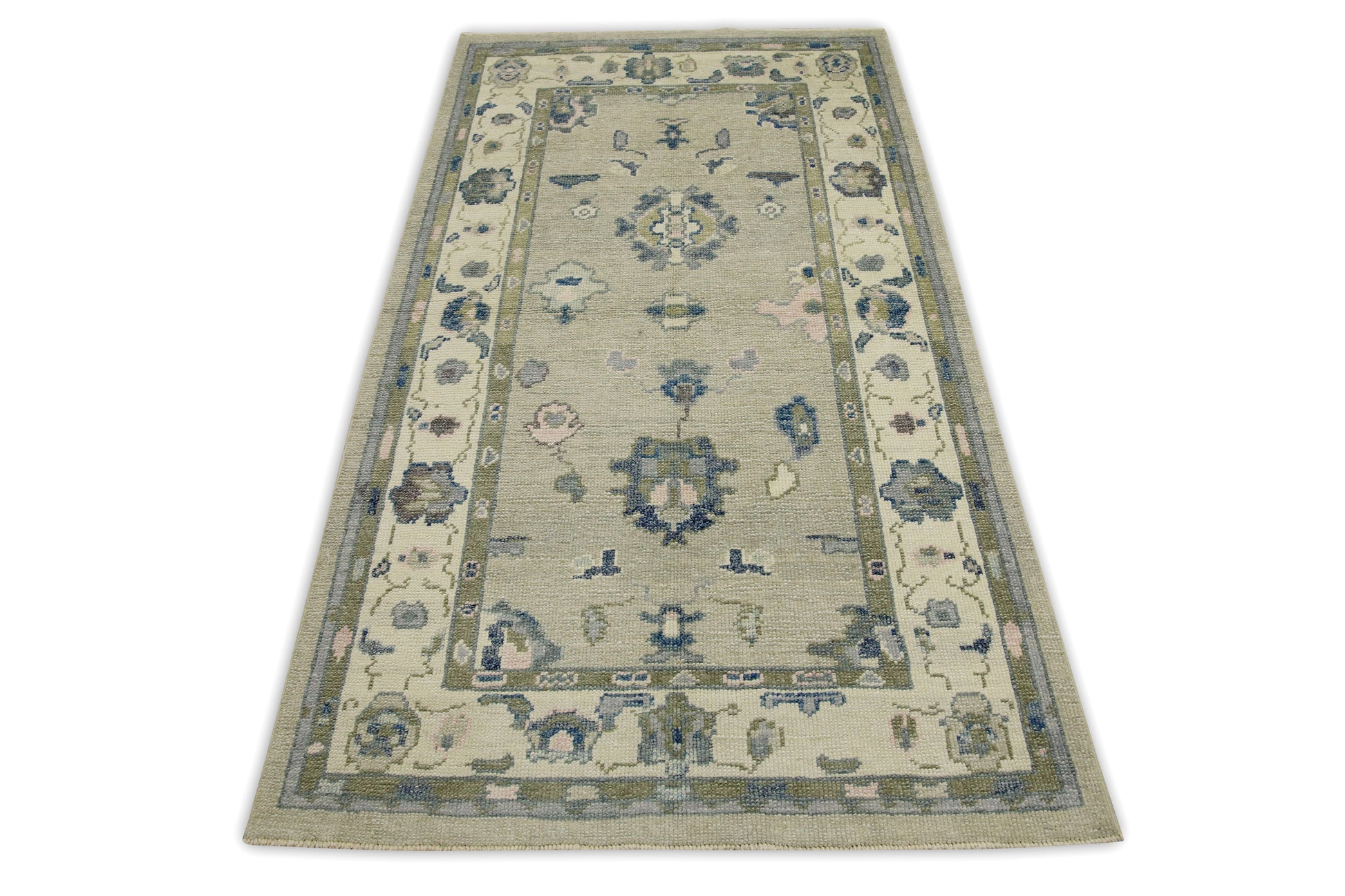 Turkish Oushak Rug 3'8" x 6'7" #8052