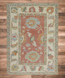 Turkish Oushak Rug 3'5" x 4'7" #11144