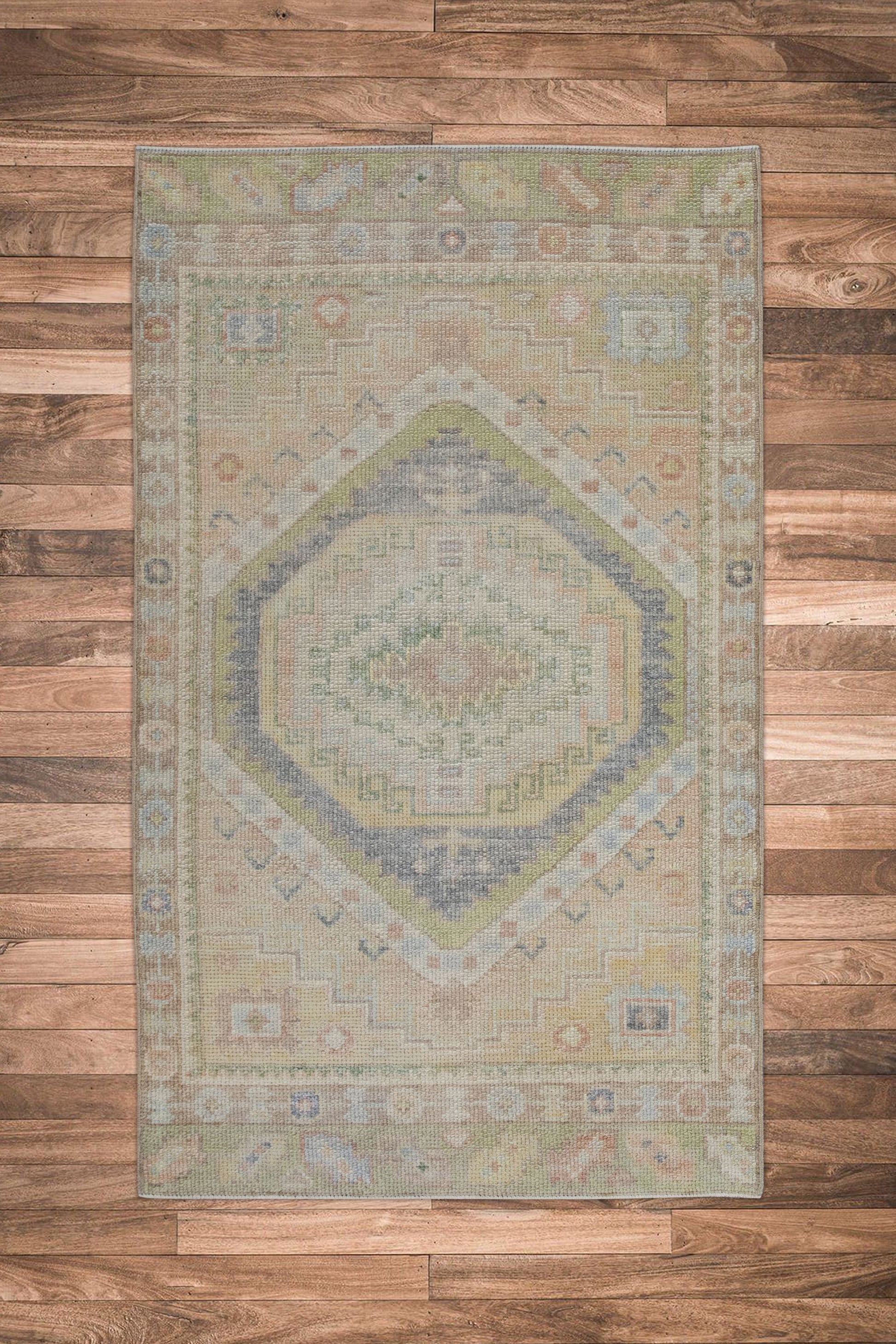 Turkish Oushak Rug 2'11" x 4'9" #10922