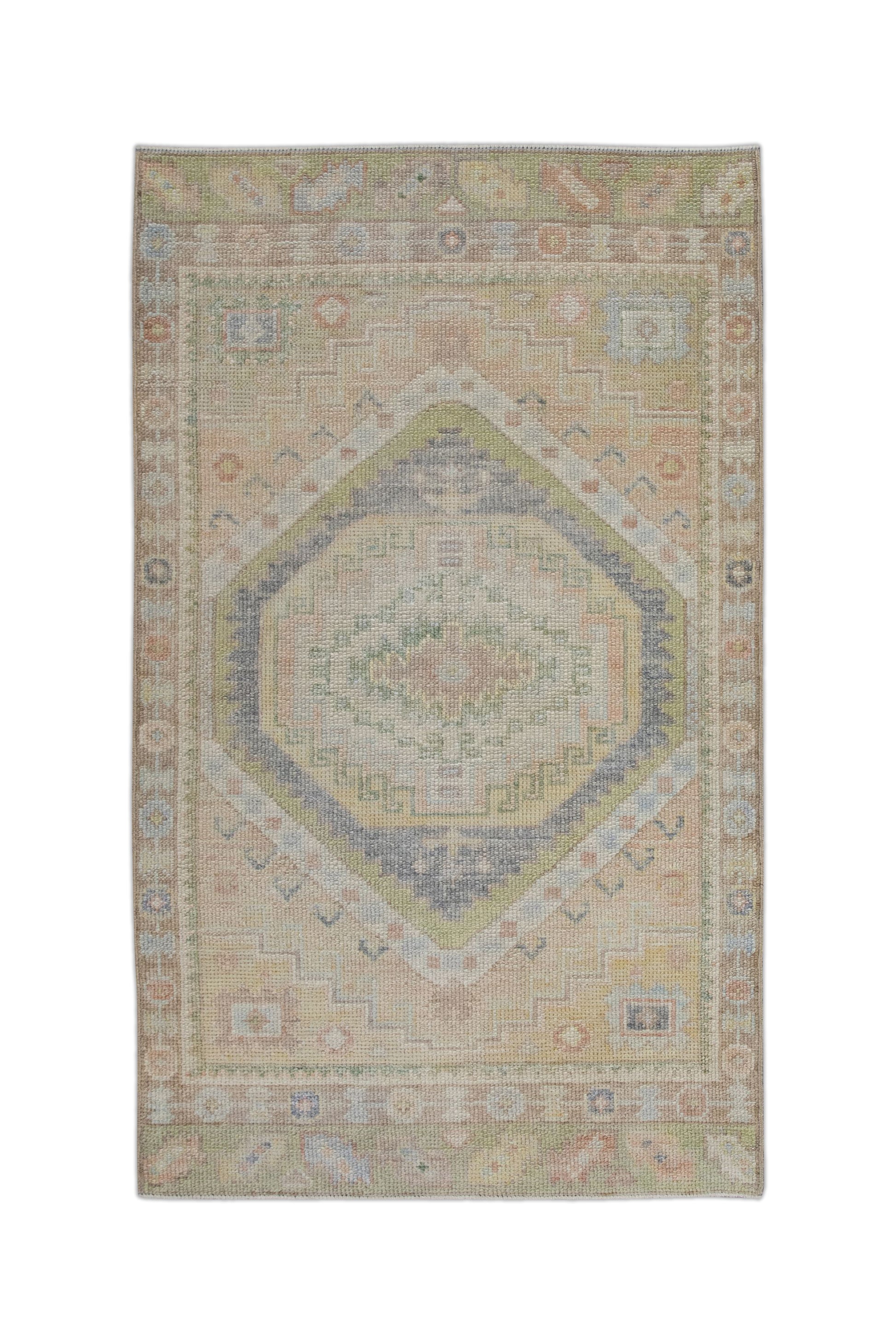 Turkish Oushak Rug 2'11" x 4'9" #10922