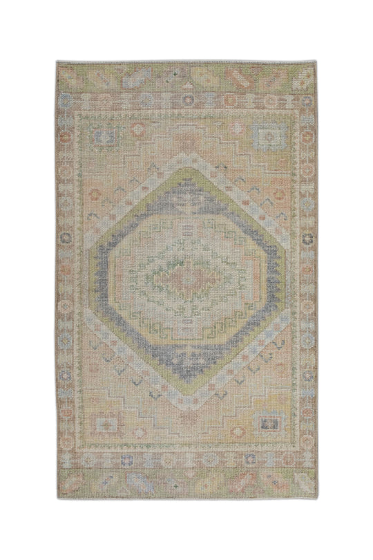 #10922 Turkish Oushak 2'11" x 4'9"