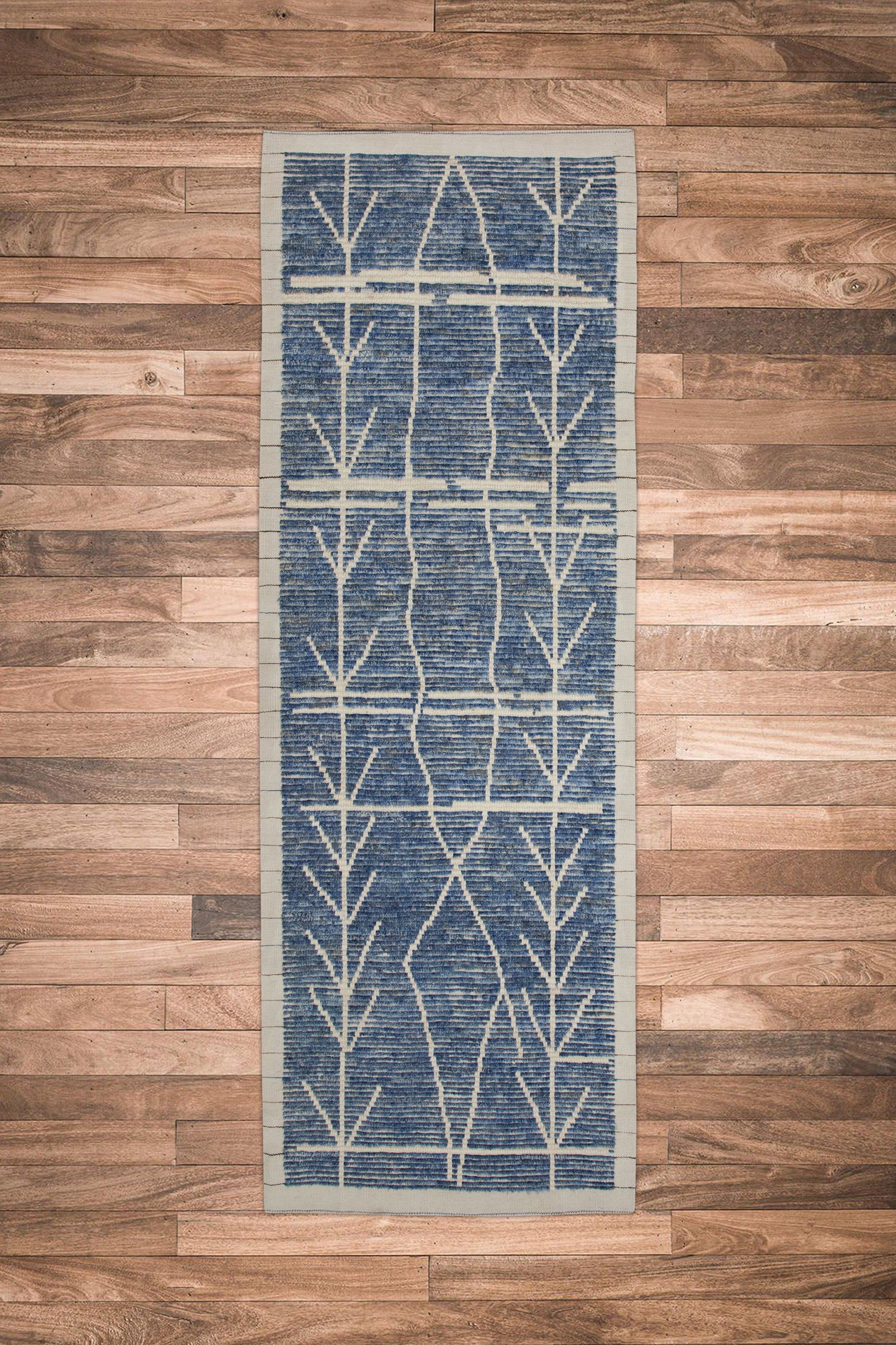 Turkish Tulu Rug Hand Knotted 3'1" x 8'4" #10812