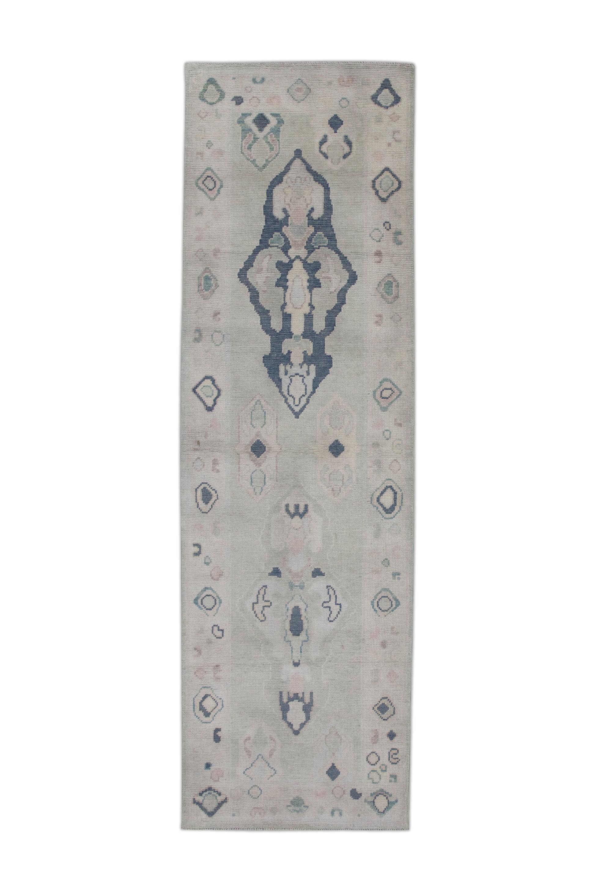 Turkish Oushak Rug 2'9" x 9'2" #8021