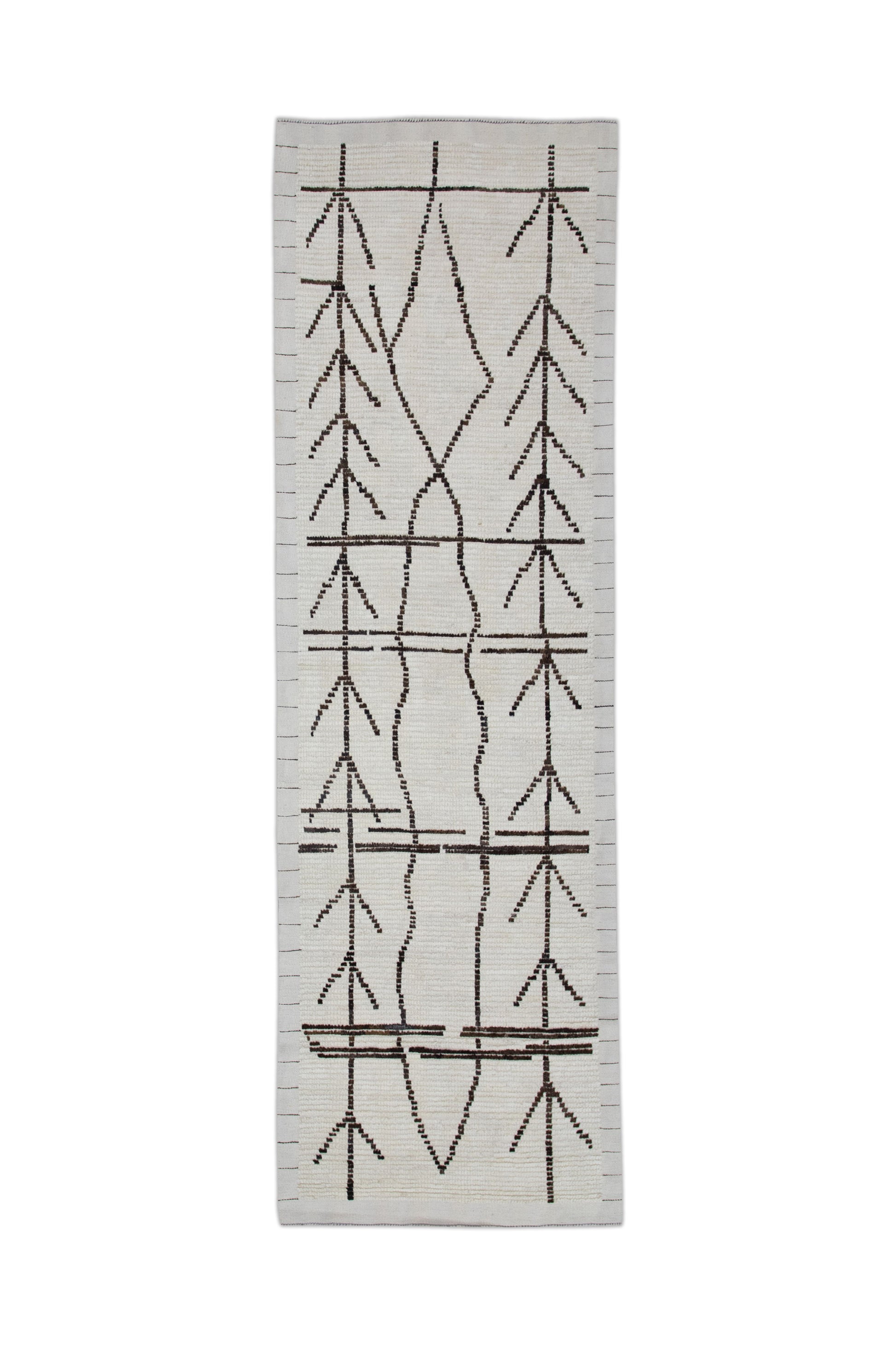 Turkish Tulu Rug Hand Knotted 2'9" x 8'3" #10791