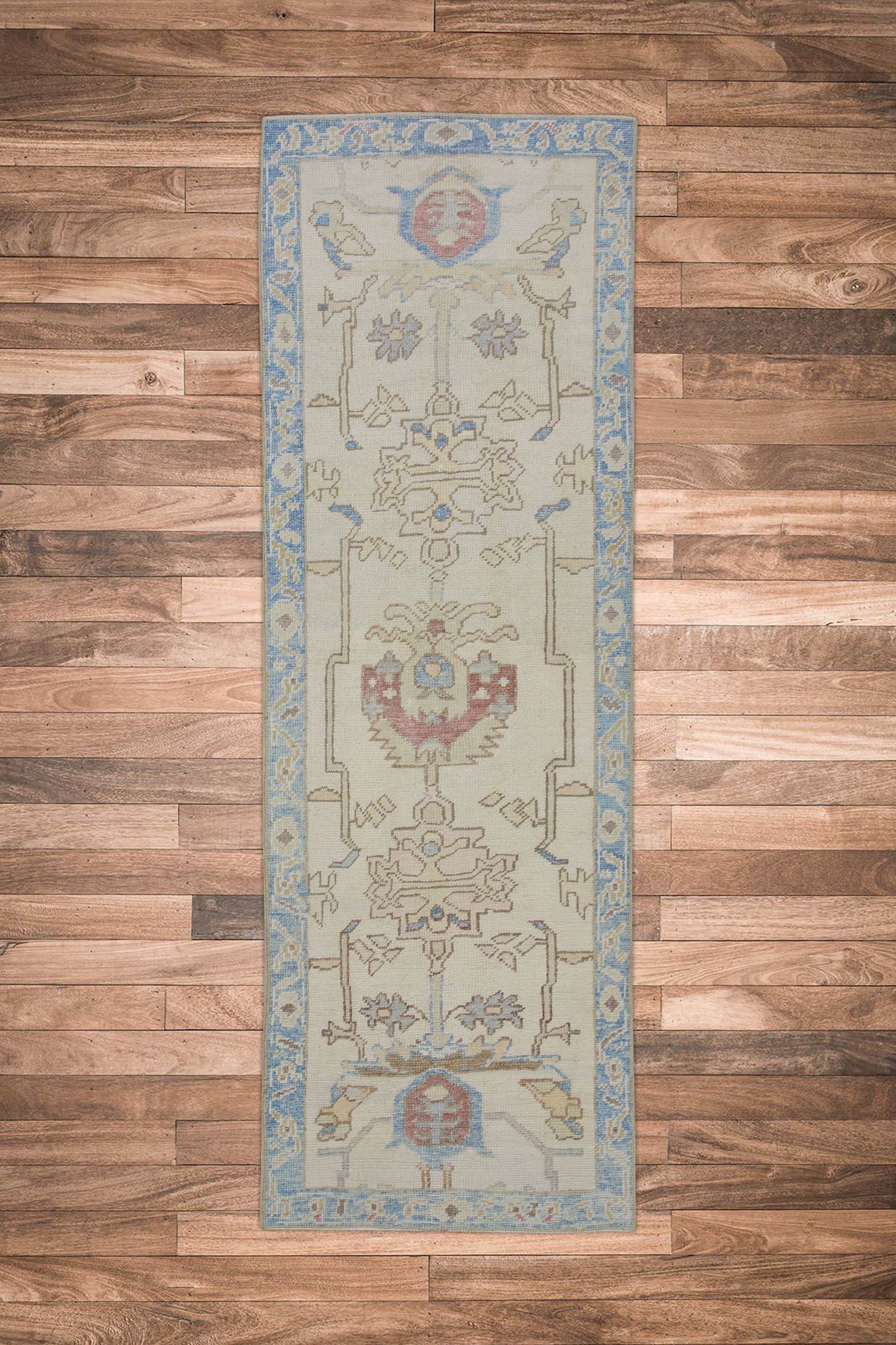 Turkish Oushak Rug 2'10" x 8'6" #10882