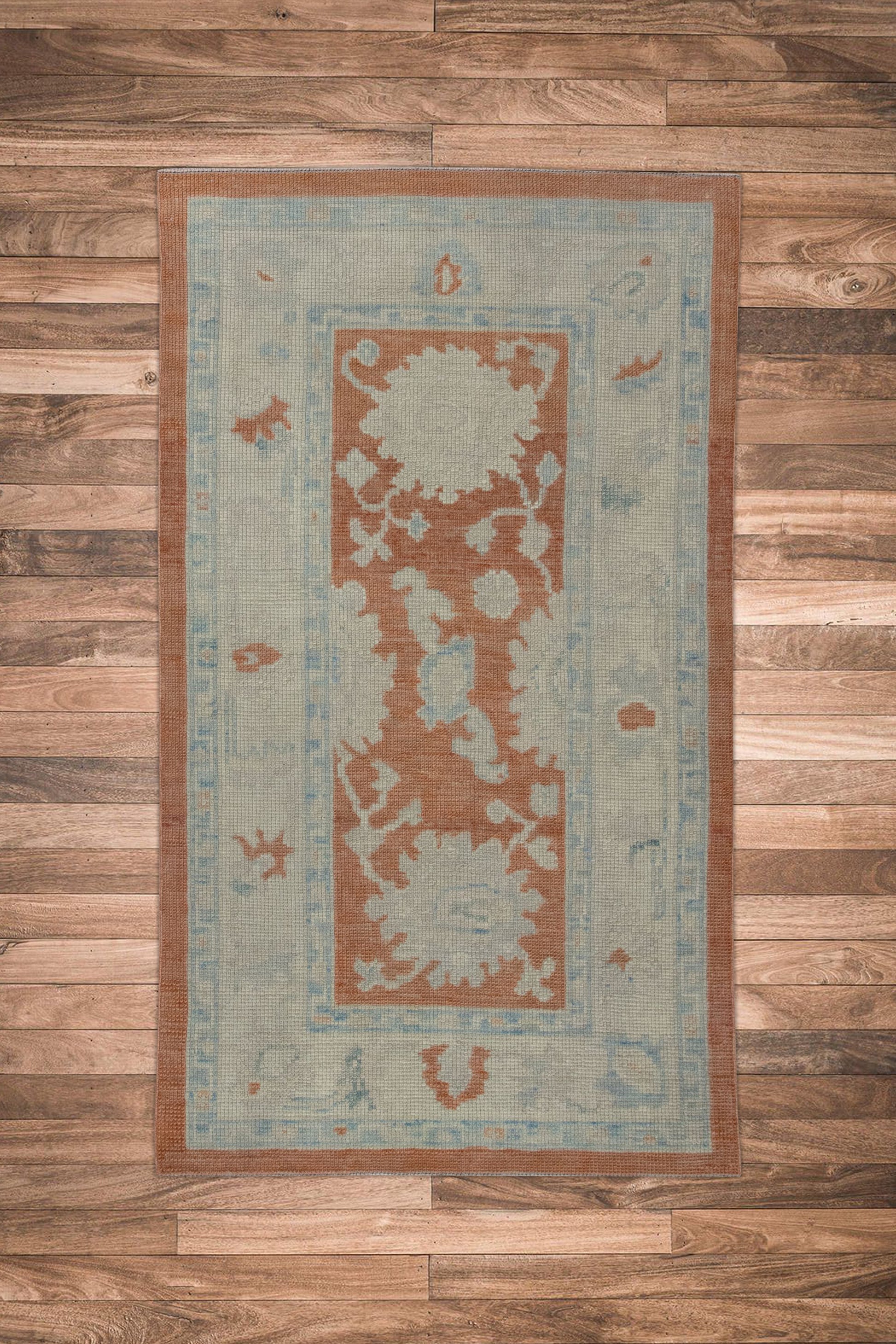 Turkish Oushak Rug 2'9" x 4'7" #11138