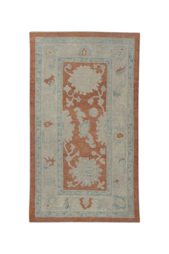 #11138 Turkish Oushak 2'9" x 4'7"