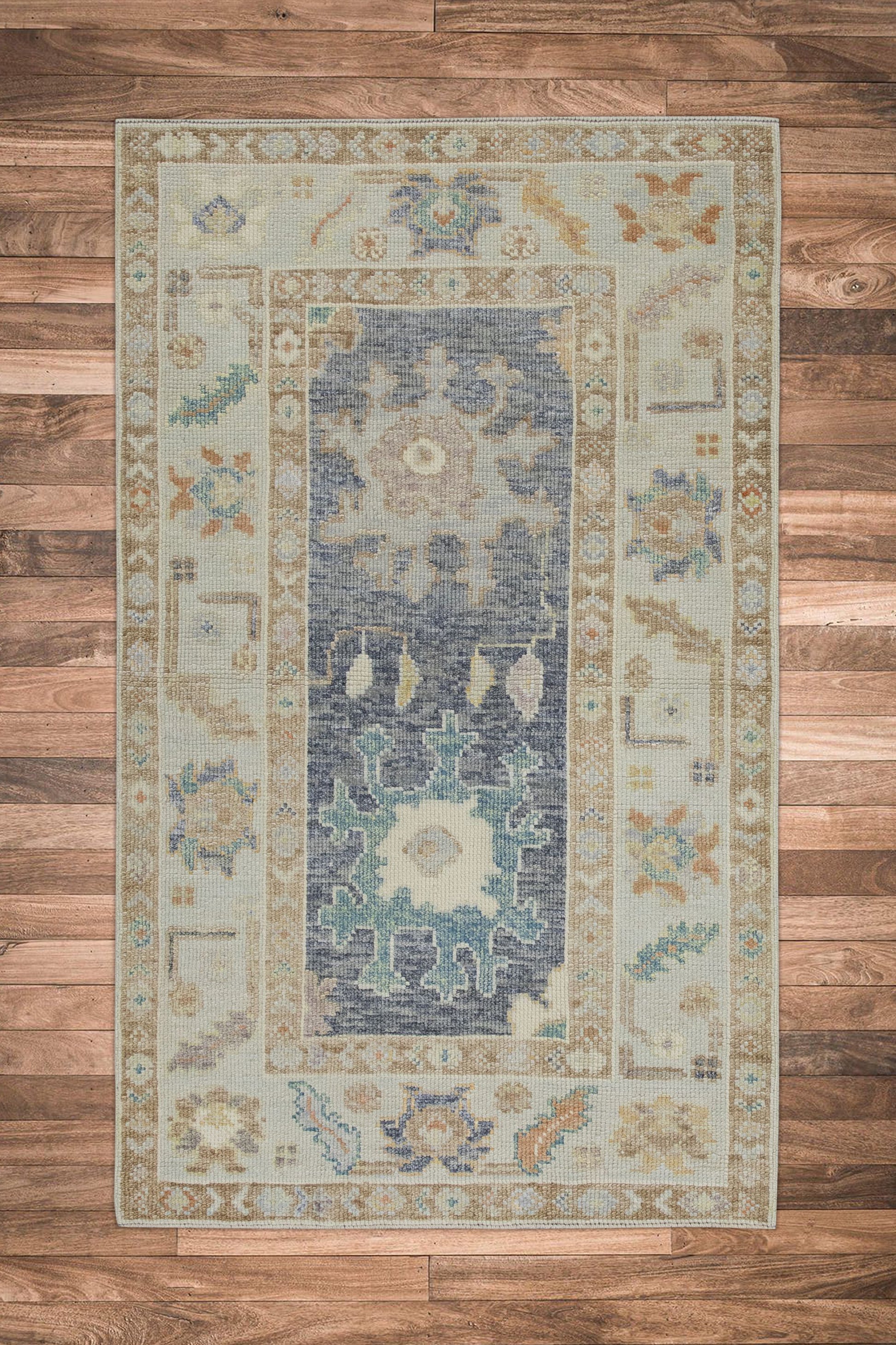 Turkish Oushak Rug 2'11" x 4'8" #10964
