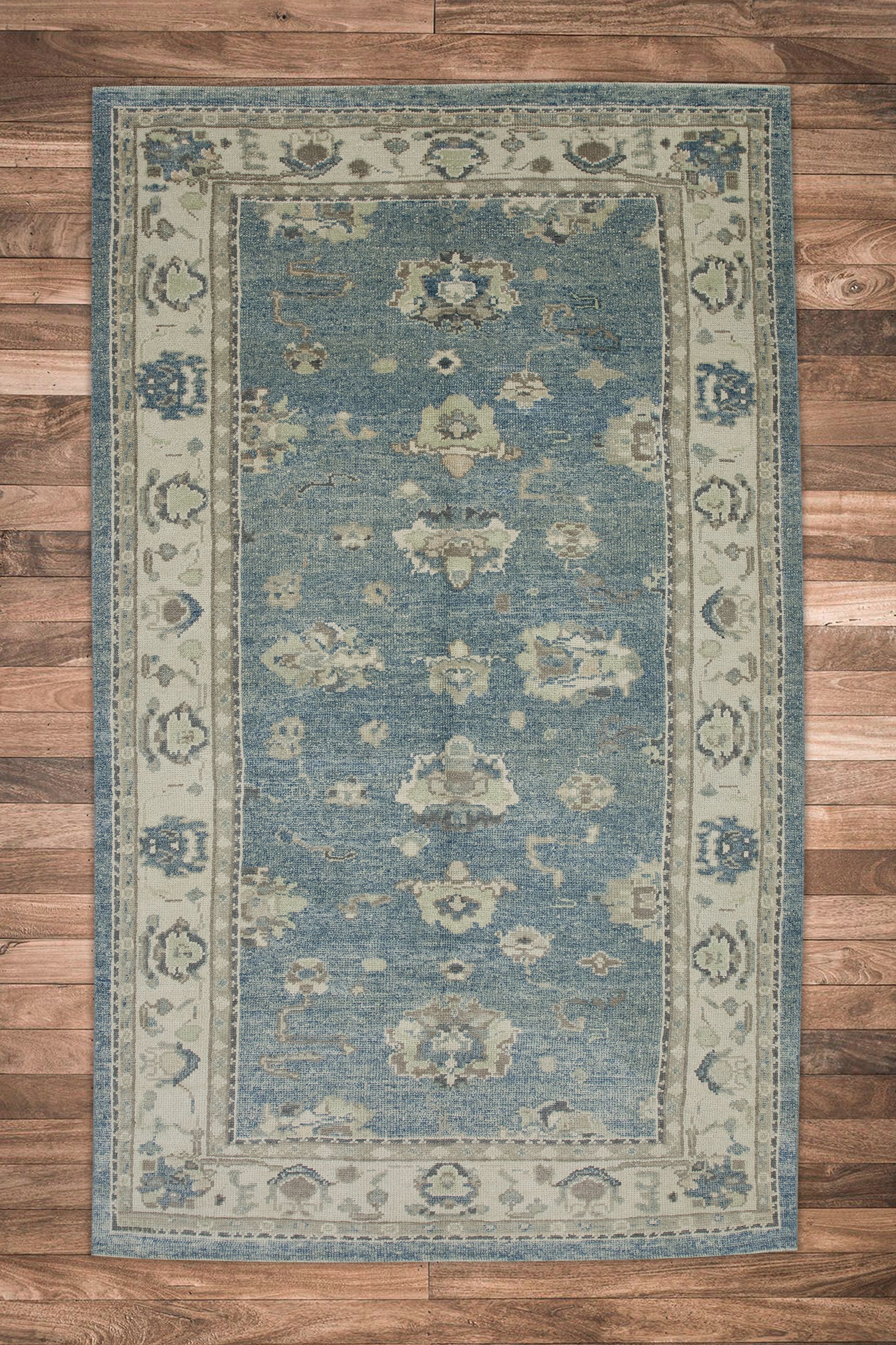Turkish Oushak Rug 5'2" x 8'3" #8241