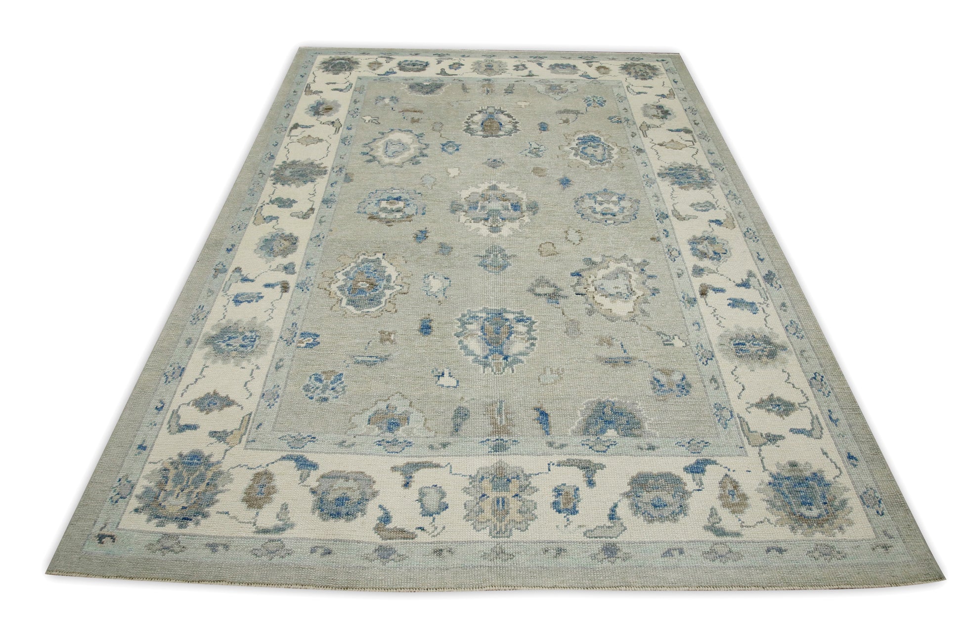 Turkish Oushak Rug 6'1" x 8'6" #8028