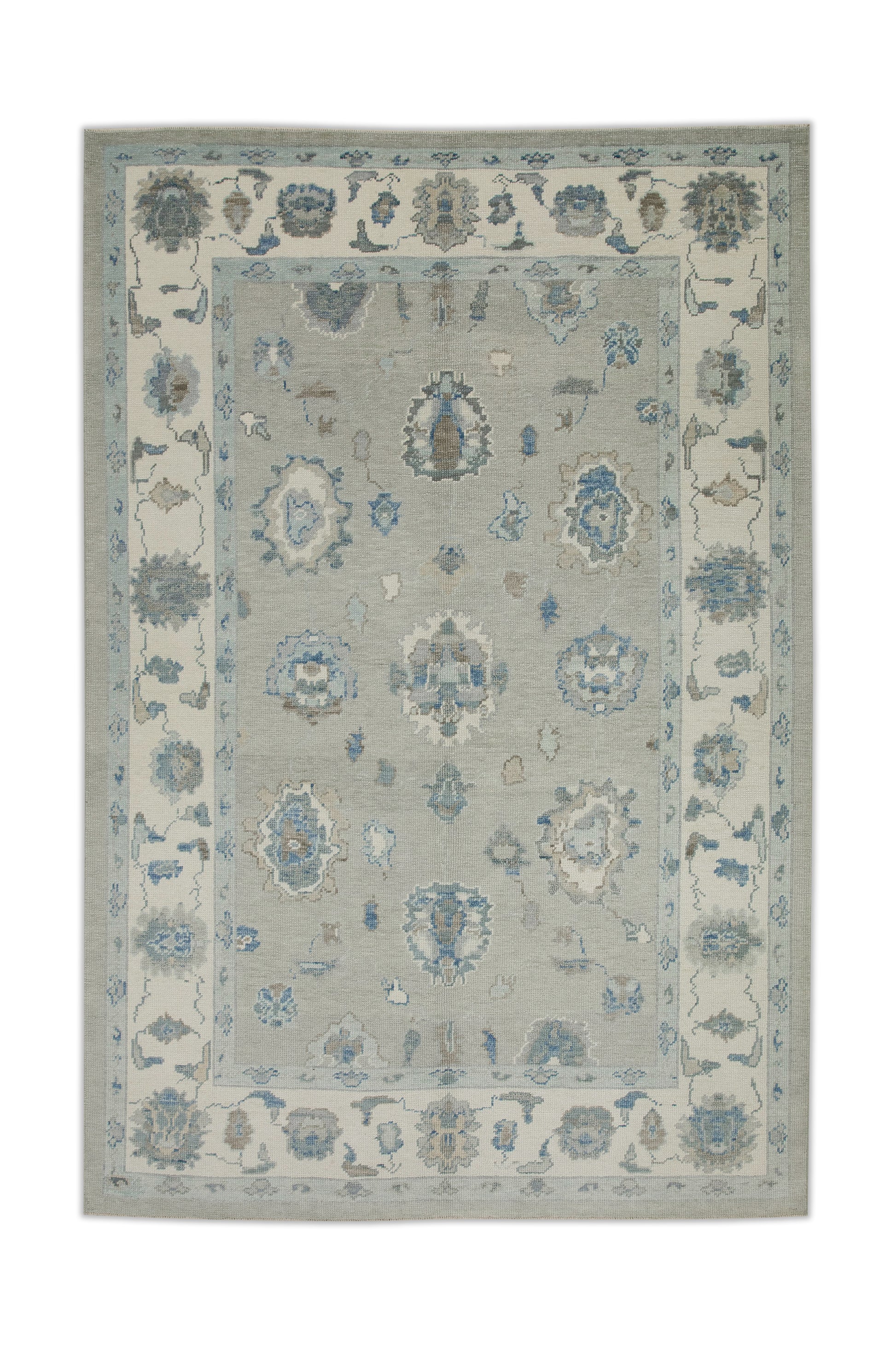 Turkish Oushak Rug 6'1" x 8'6" #8028
