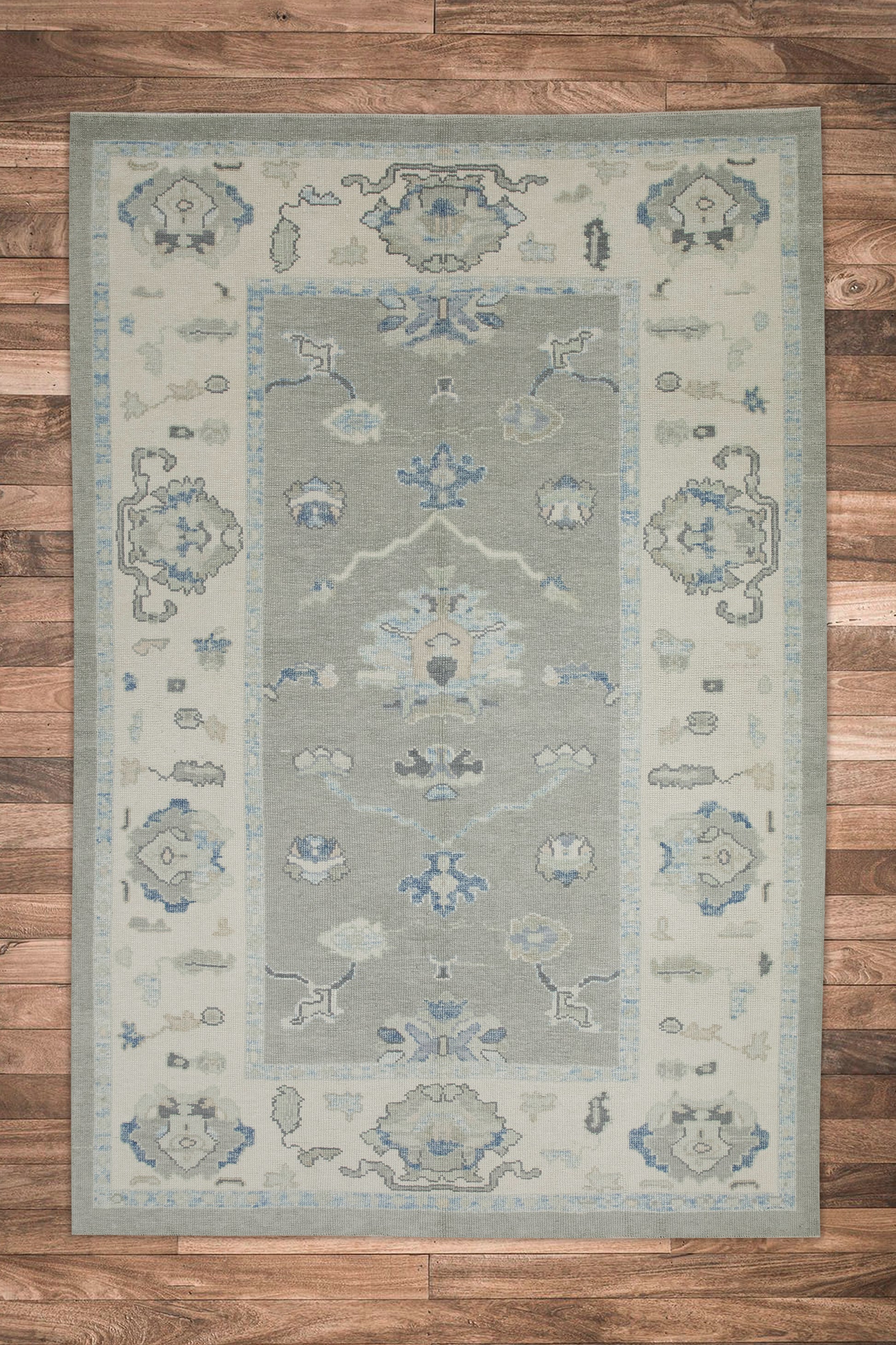 Turkish Oushak Rug 6' x 8'8" #7983