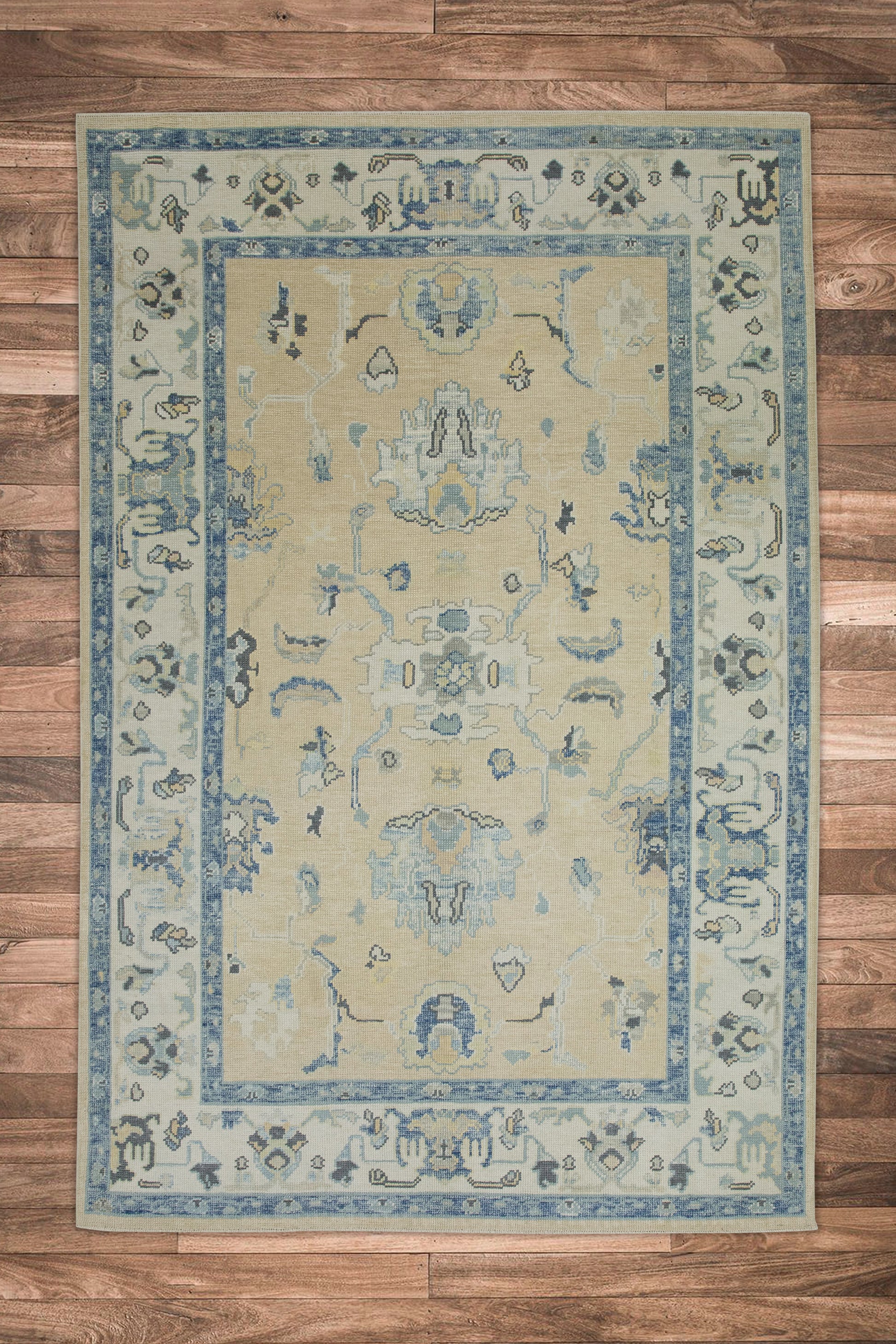 Turkish Oushak Rug 5'10" x 8'6" #7658