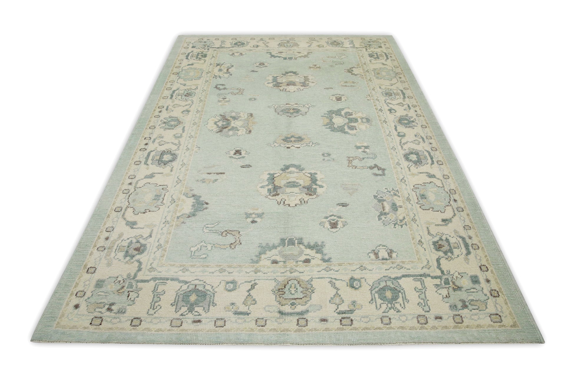 Turkish Oushak Rug 6'1" x 8'11" #8087