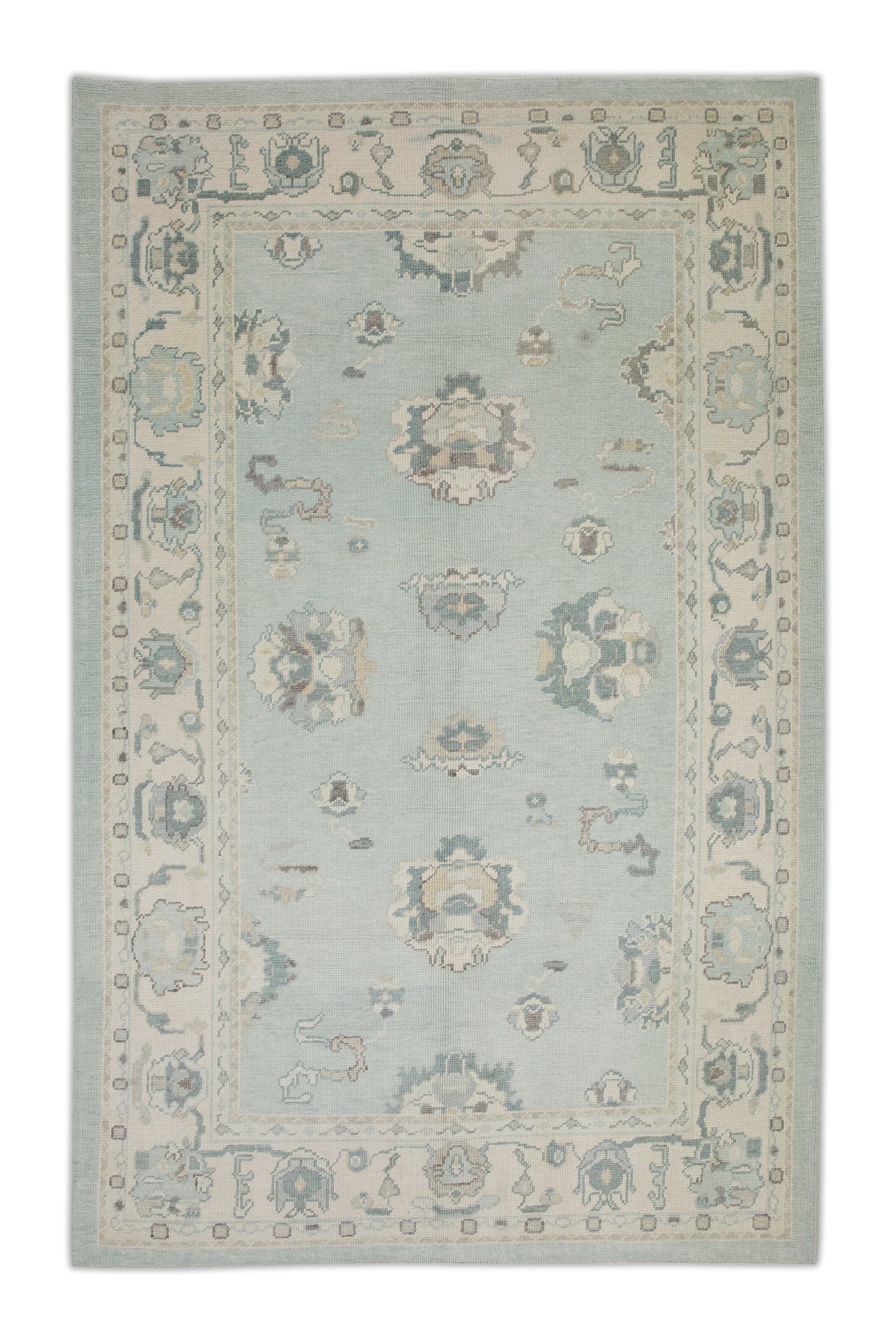 Turkish Oushak Rug 6'1" x 8'11" #8087