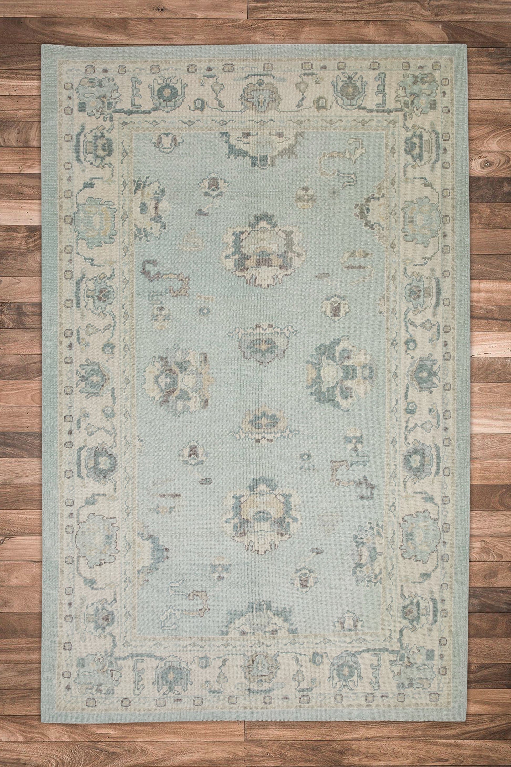 Turkish Oushak Rug 6'1" x 8'11" #8087