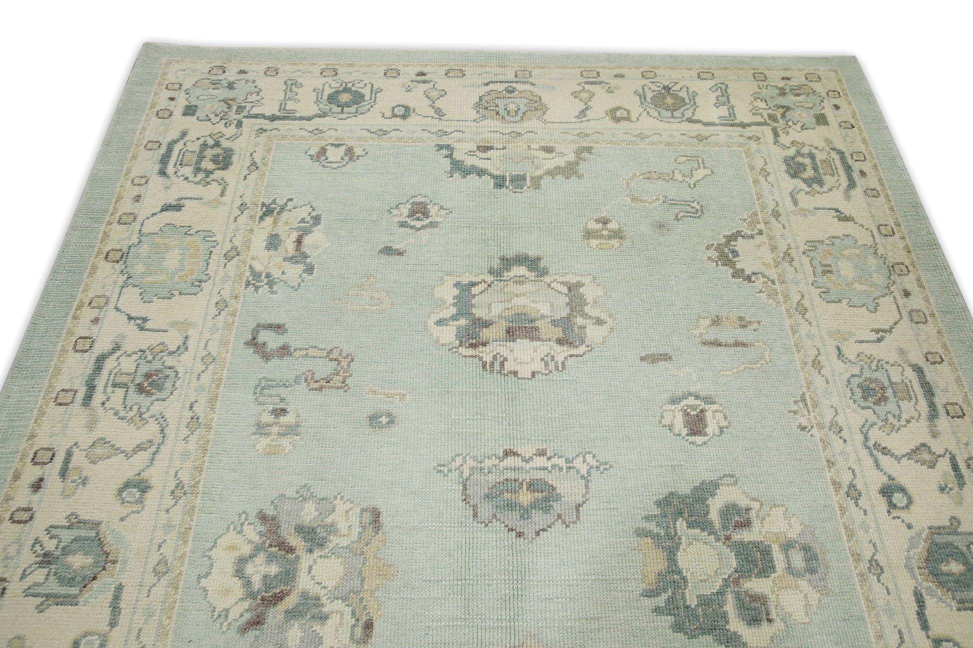 Turkish Oushak Rug 6'1" x 8'11" #8087