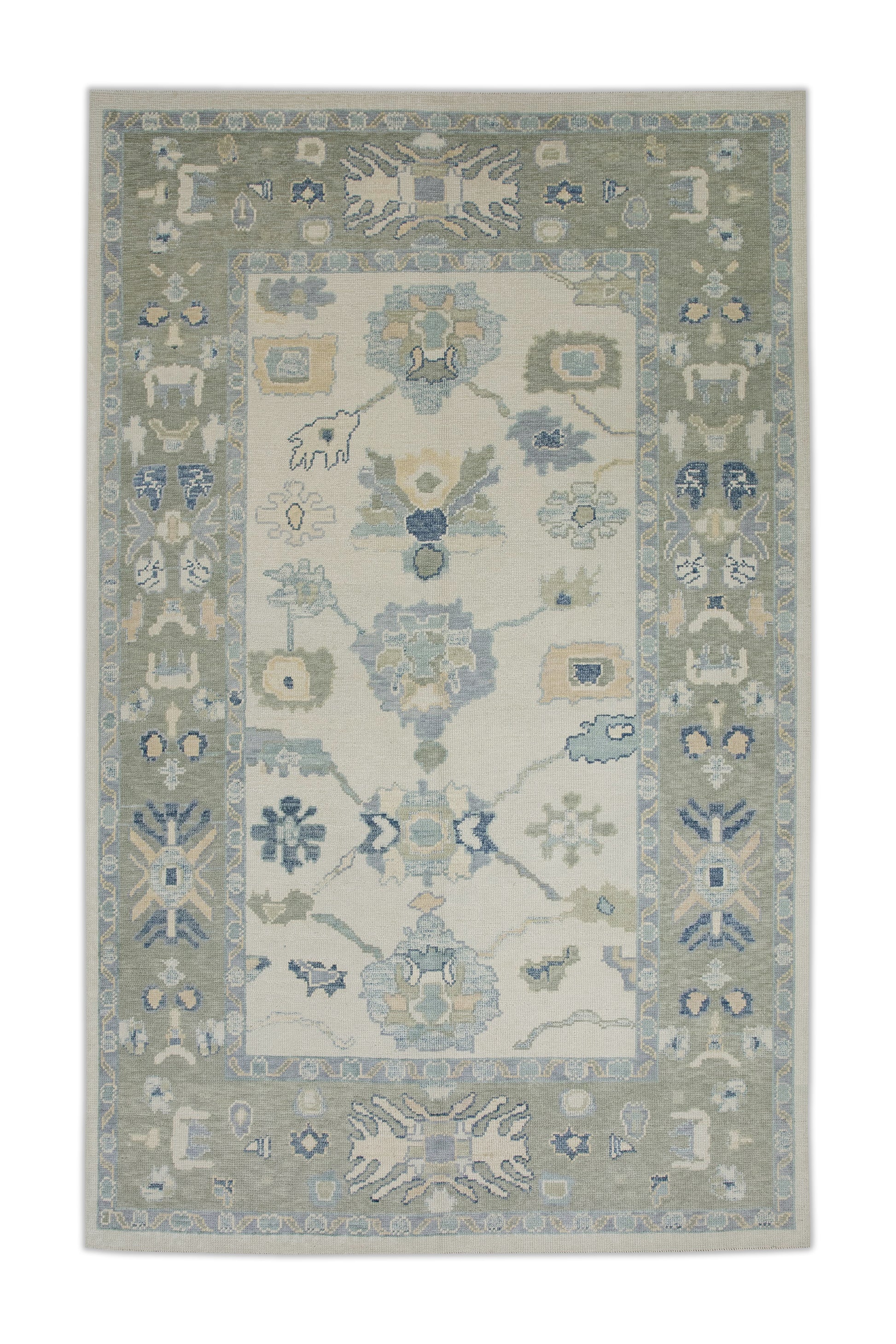 Turkish Oushak Rug 5'10" x 8'10" #7694