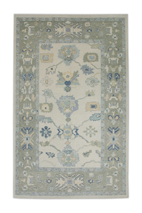 #7694 Turkish Oushak 5'10" x 8'10"