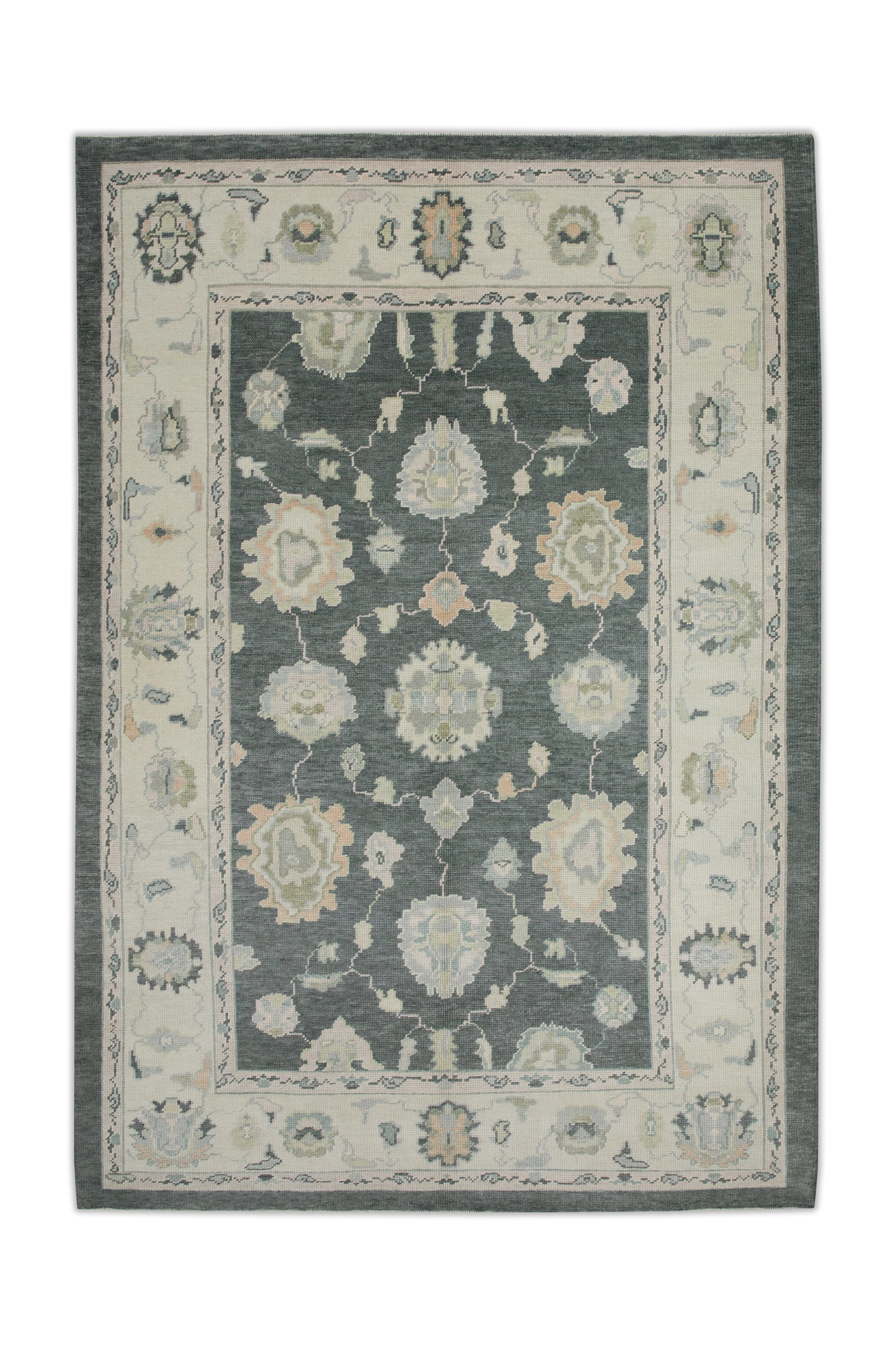 Turkish Oushak Rug 6'3" x 9' #7854