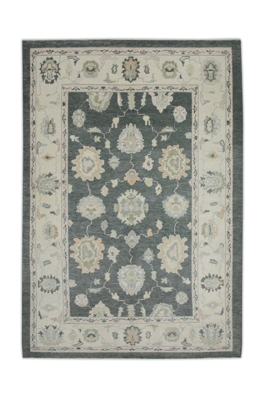 #7854 Turkish Oushak 6'3" x 9'