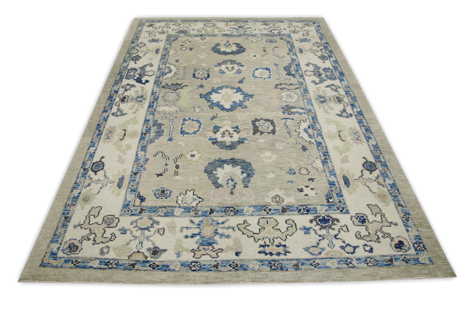 Turkish Oushak Rug 6'3" x 8'6" #8057