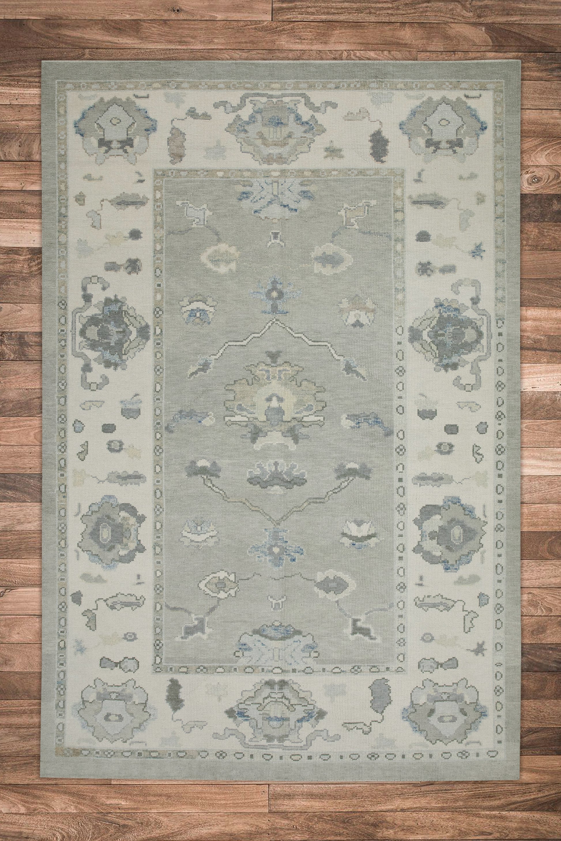 Turkish Oushak Rug 5'11" x 8'8" #7639