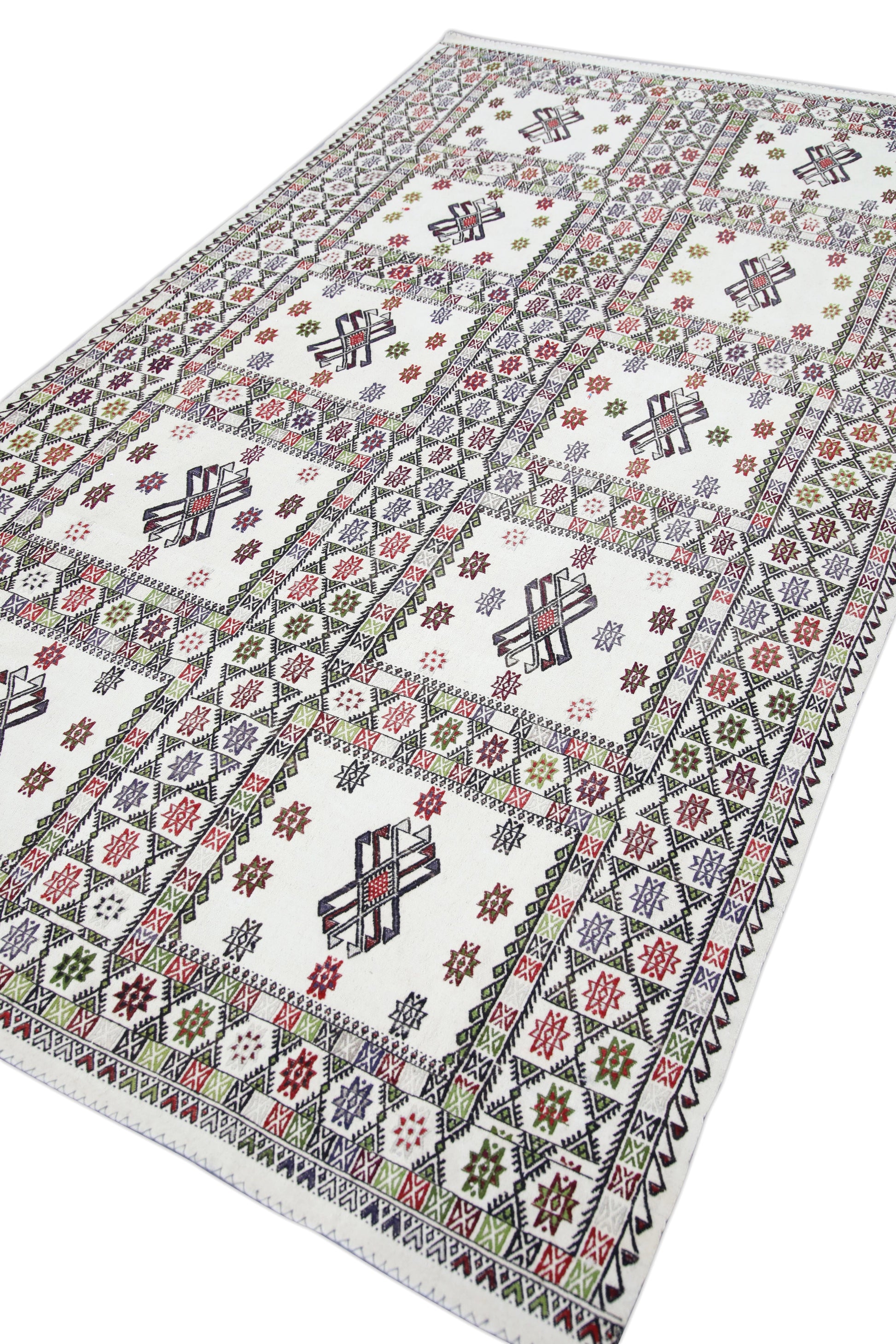 Turkish Vintage Anatolian Rug 5'6" x 10'1" #76