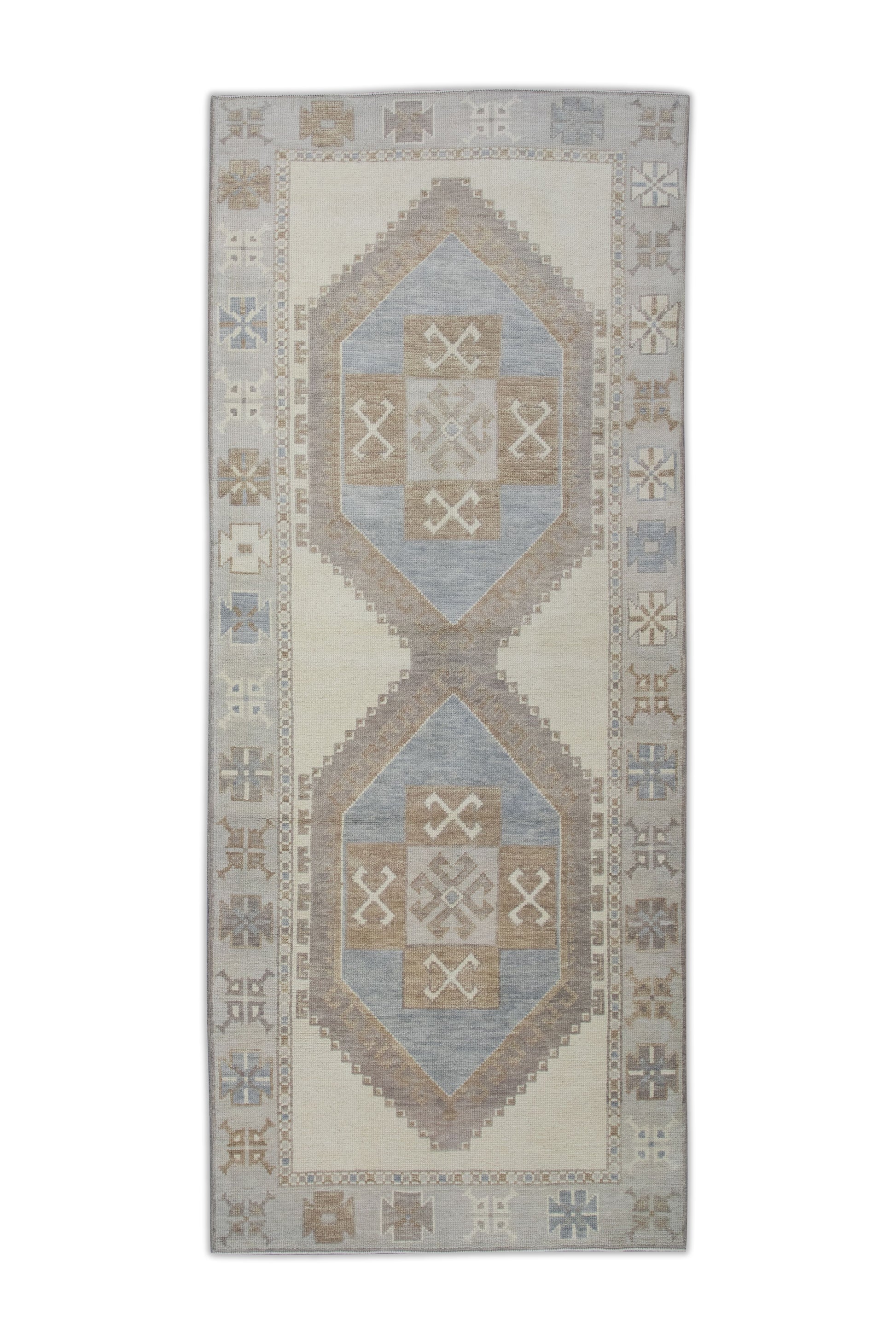 Turkish Oushak Rug 3'9" x 8'5" #10962