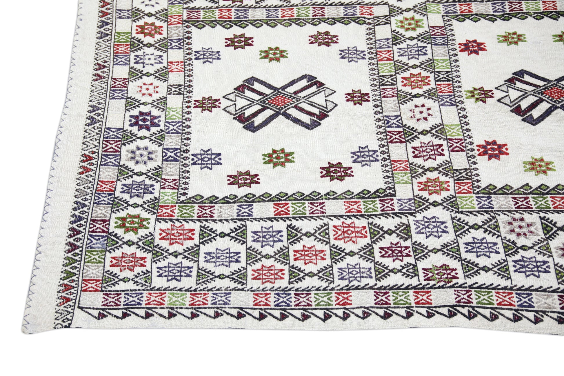 Turkish Vintage Anatolian Rug 5'6" x 10'1" #76