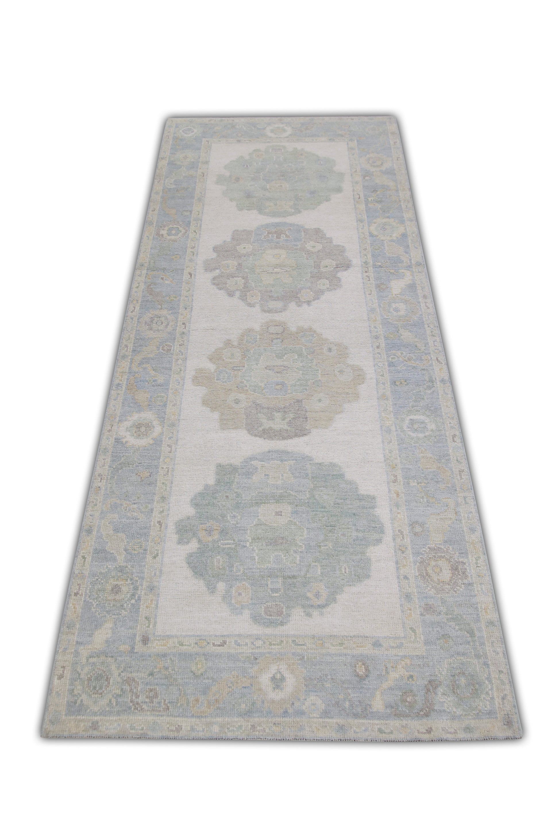 Turkish Oushak Rug 4' x 10'2" #11274