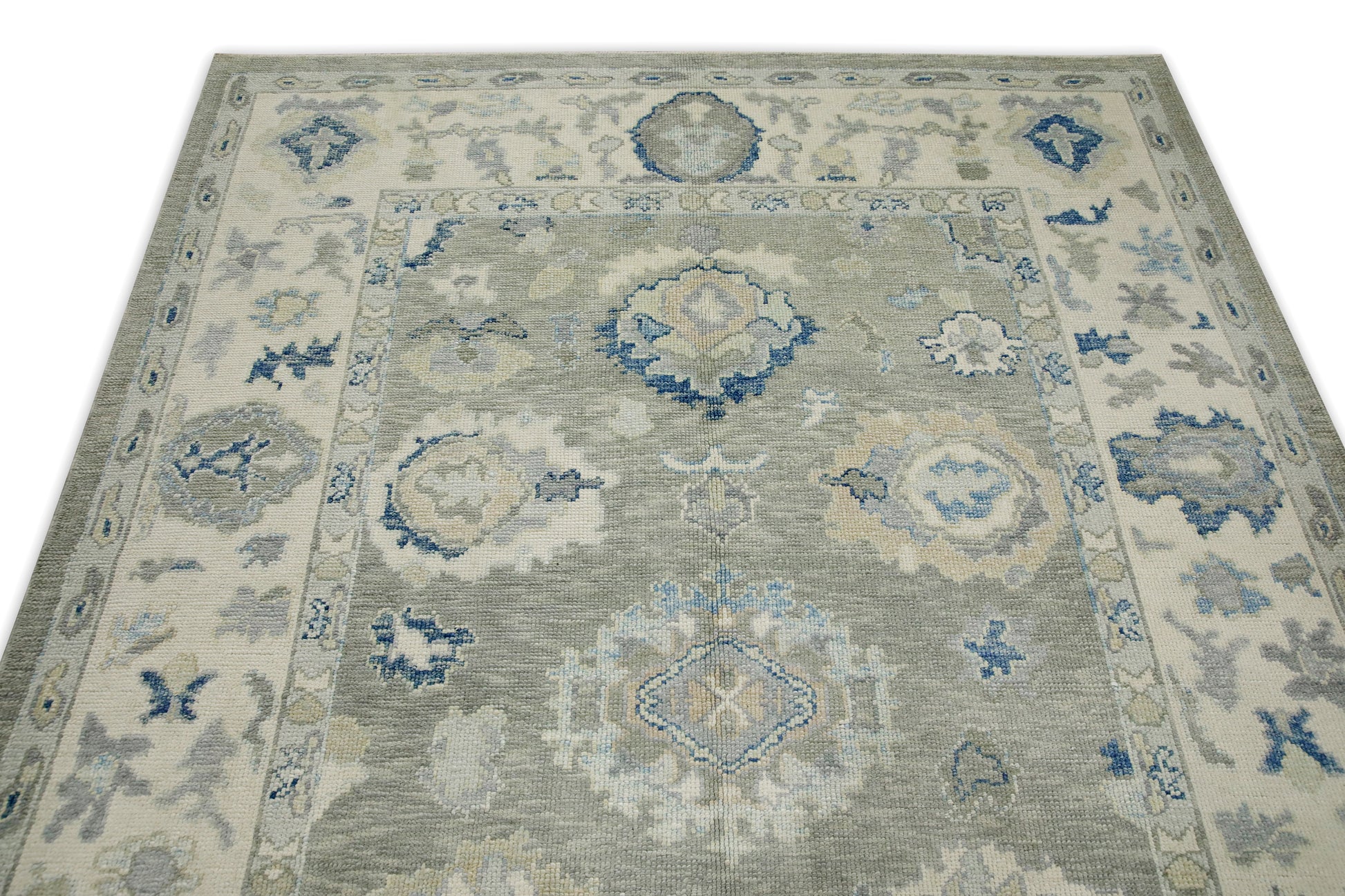 Turkish Oushak Rug 6'3" x 8'10" #8027