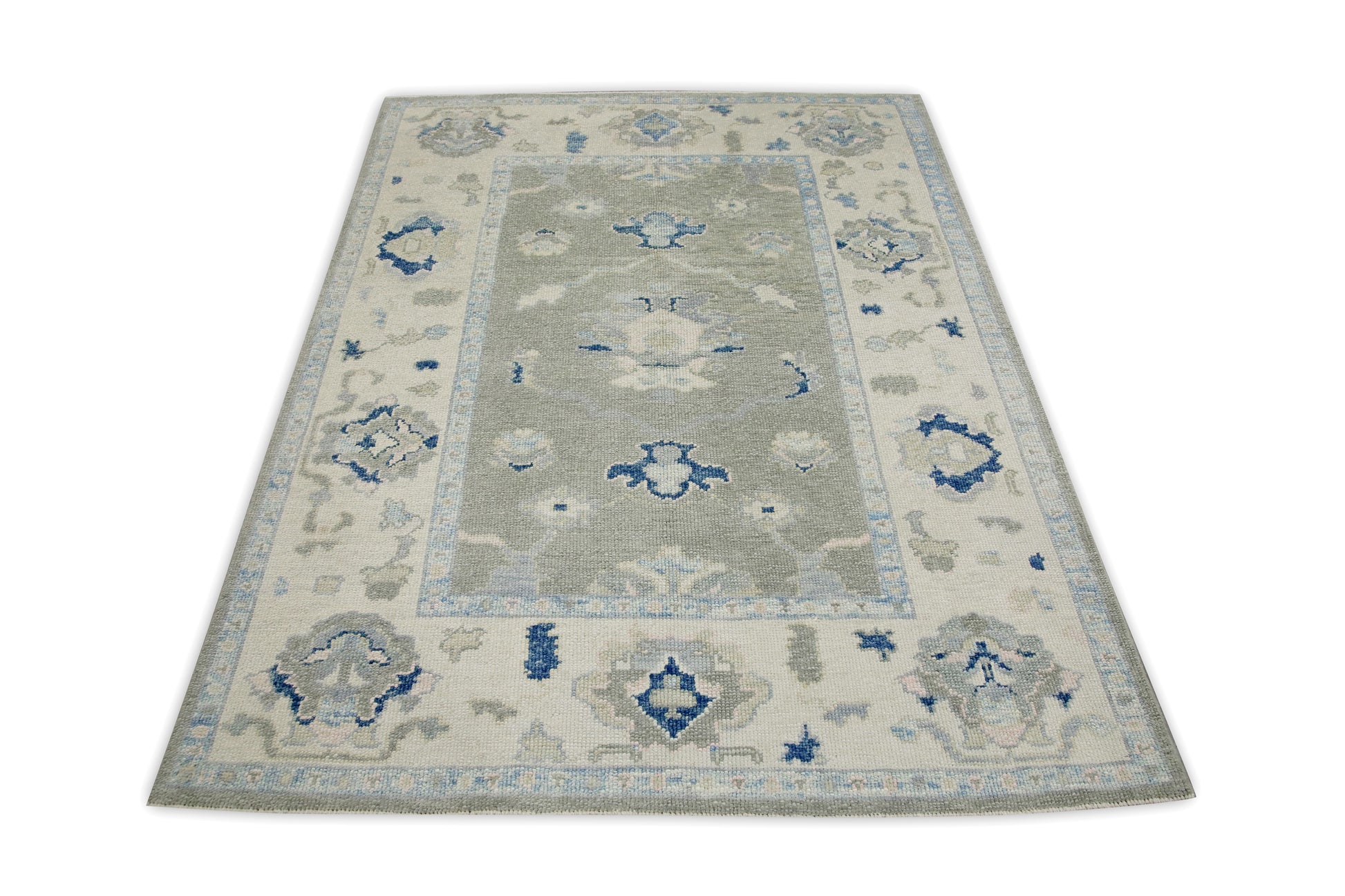 Turkish Oushak Rug 4'9" x 6'3" #7517