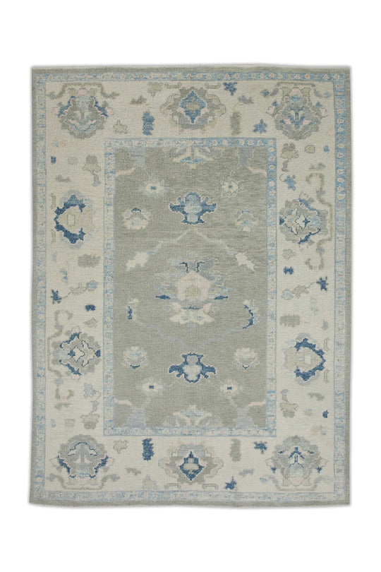 #7517 Turkish Oushak 4'9" x 6'3"