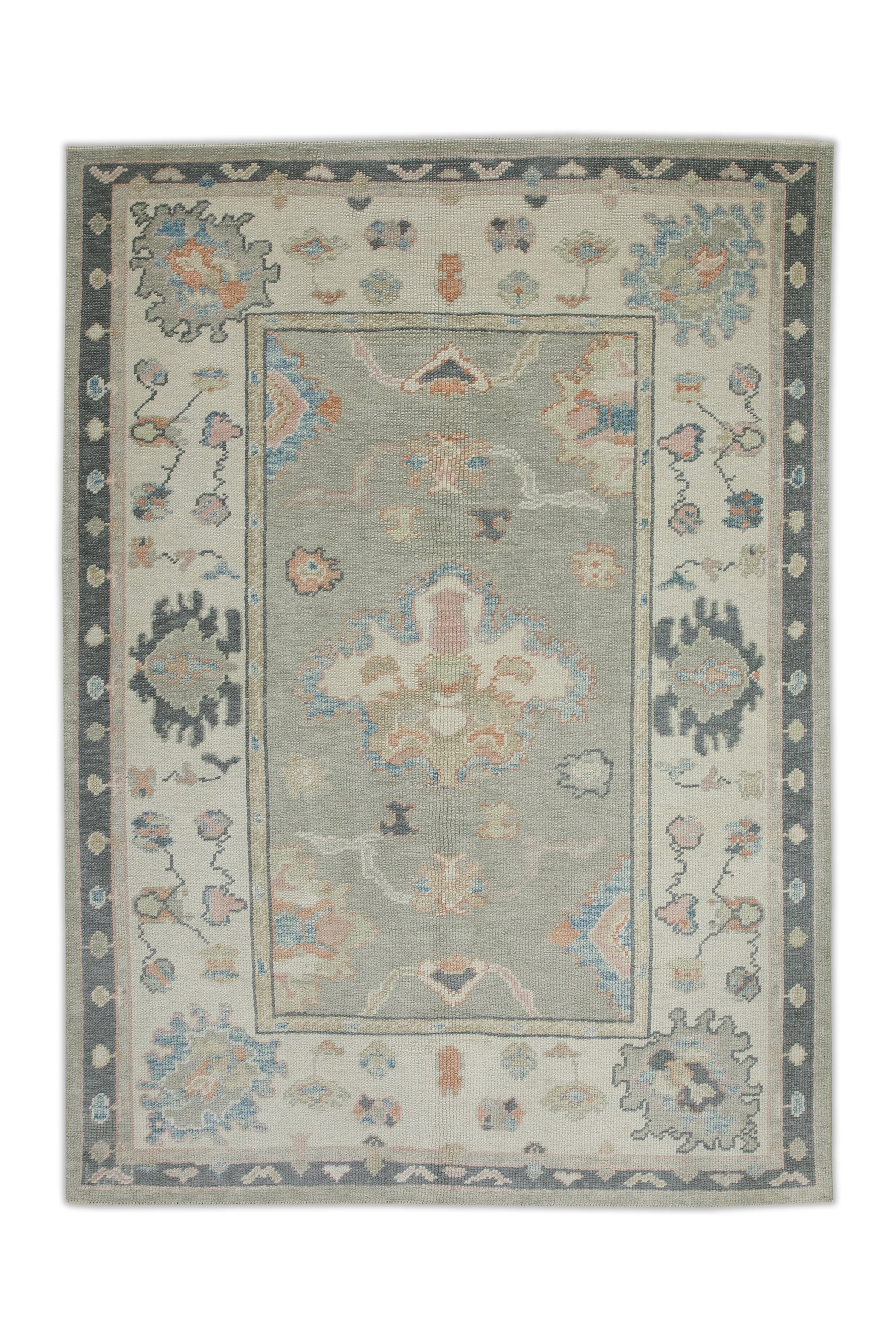 Turkish Oushak Rug 4'8" x 6'5" #8064