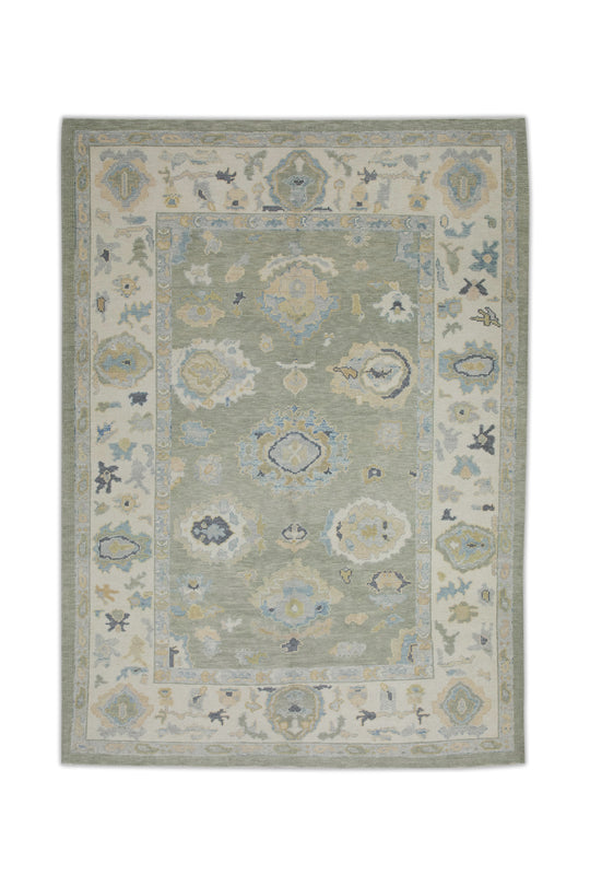 #7474 Turkish Oushak 6'1" x 8'3"