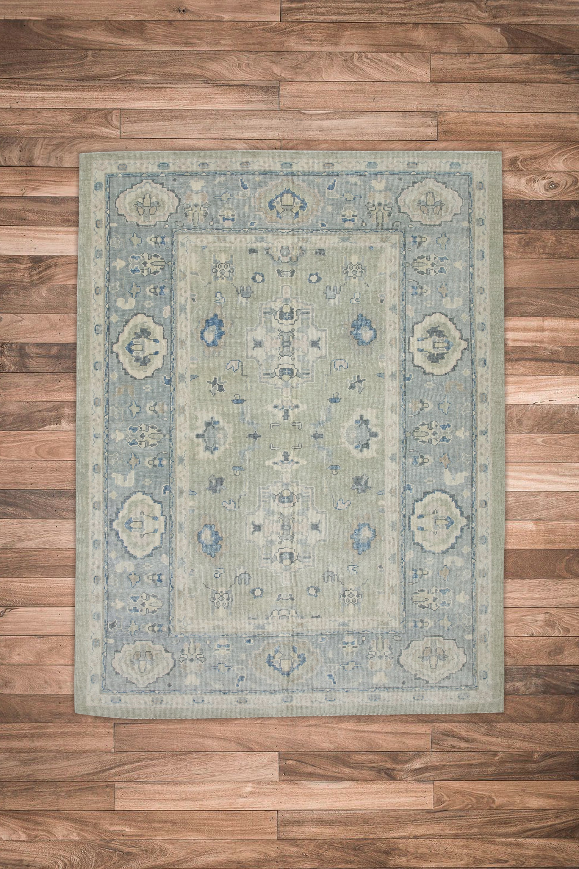 Turkish Oushak Rug 6'2" x 8'2" #7833