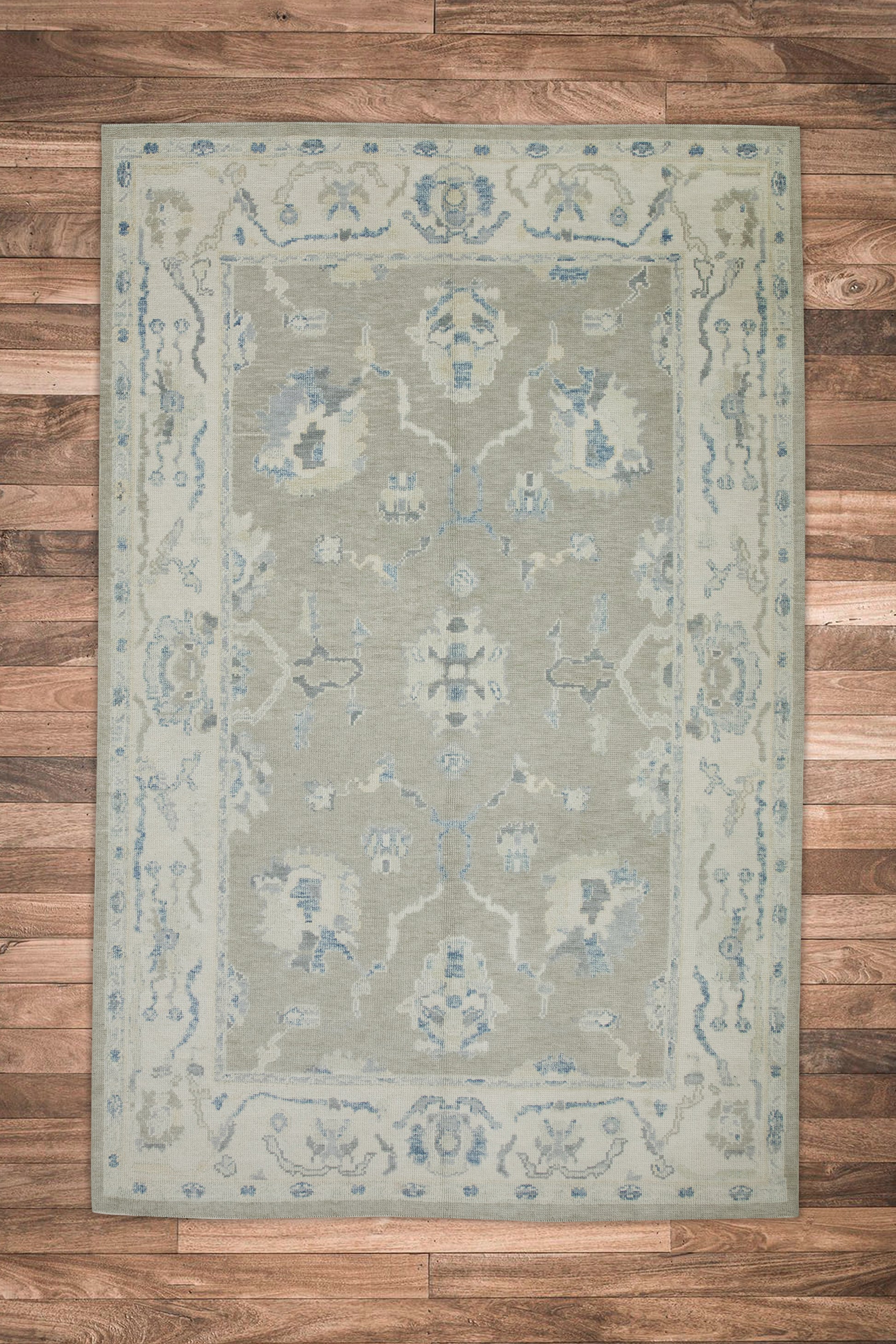 Turkish Oushak Rug 5'7" x 8'8" #8044