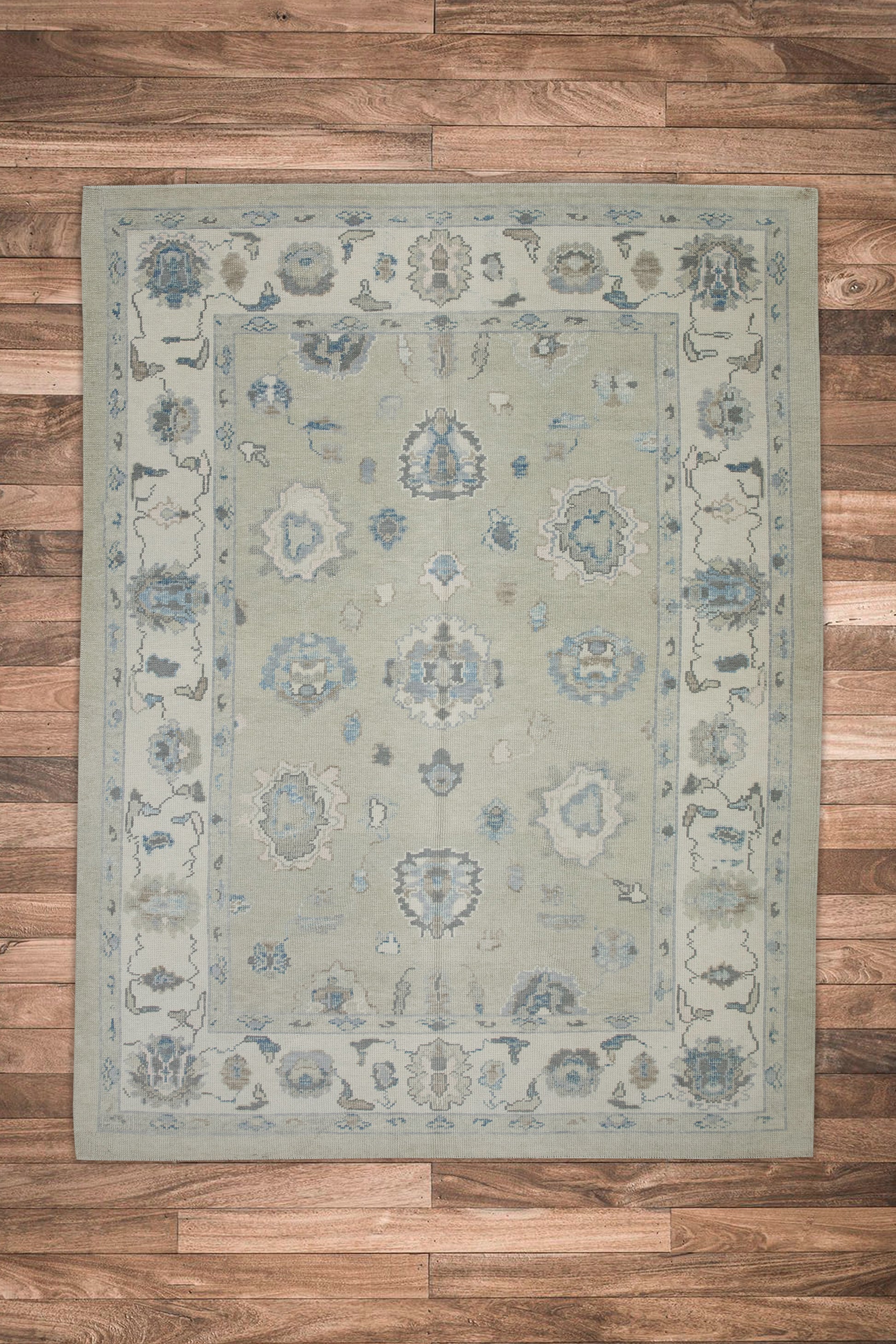 Turkish Oushak Rug 6'1" x 8'2" #7452