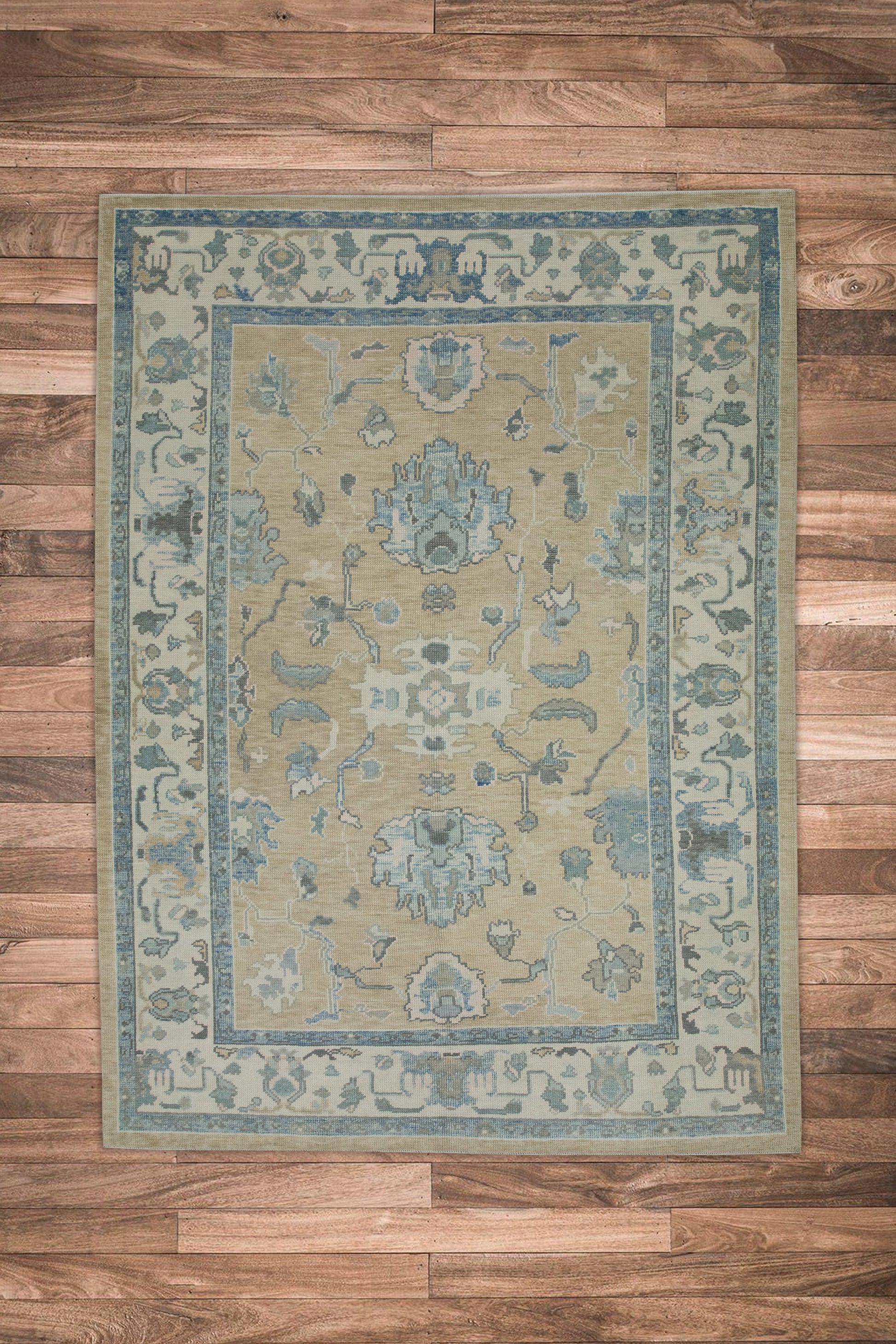 Turkish Oushak Rug 6'1" x 8'3" #8082