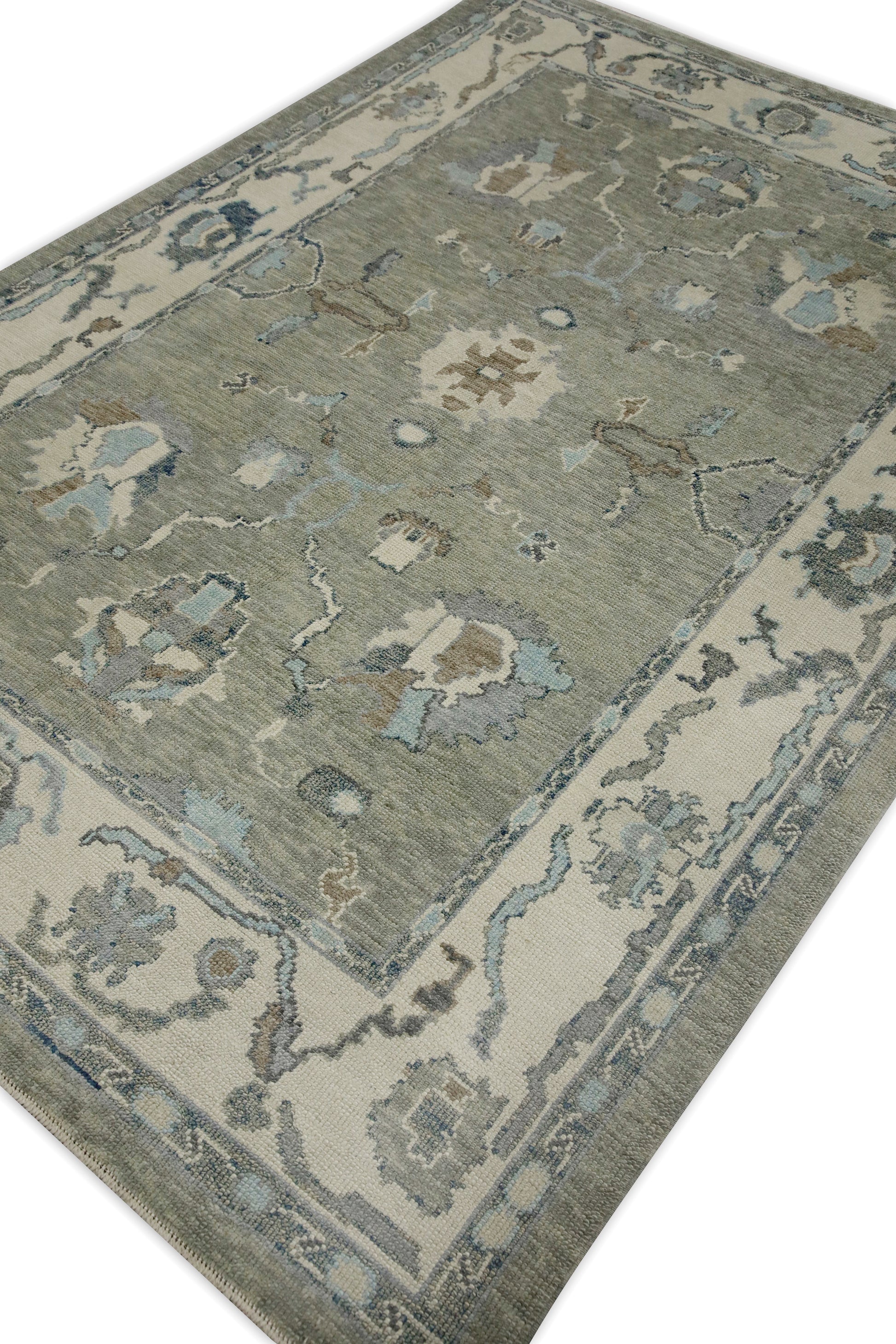 Turkish Oushak Rug 6'3" x 8'11" #8009