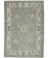 Turkish Oushak Rug 6'3" x 8'11" #8009