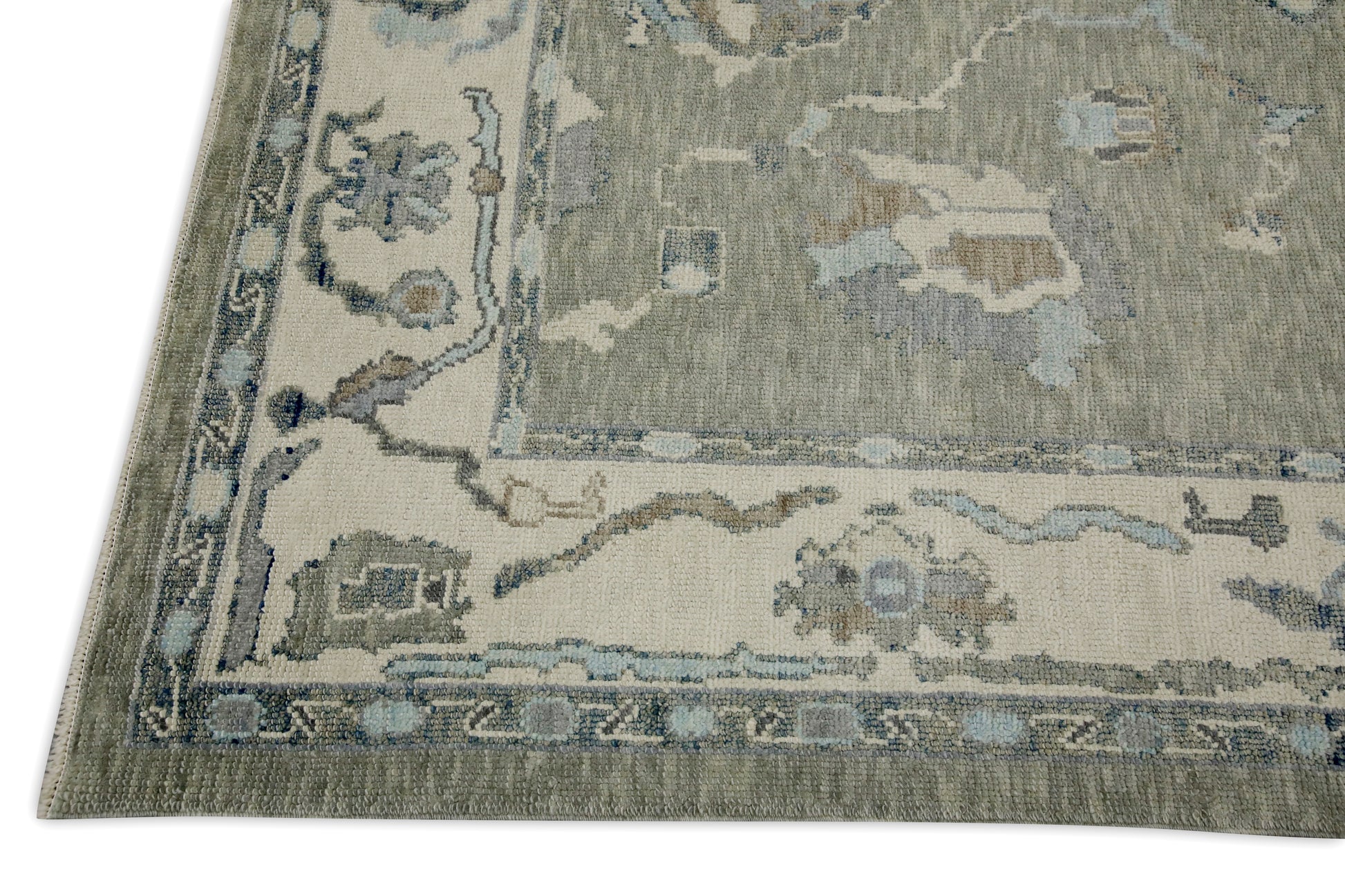 Turkish Oushak Rug 6'3" x 8'11" #8009