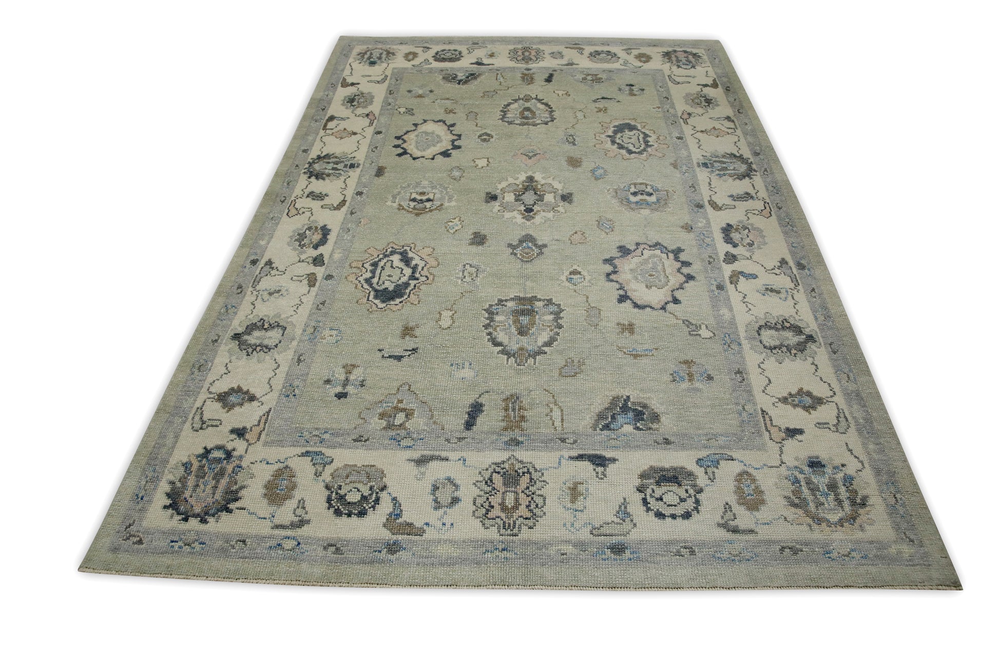 Turkish Oushak Rug 5'10" x 8'6" #7664