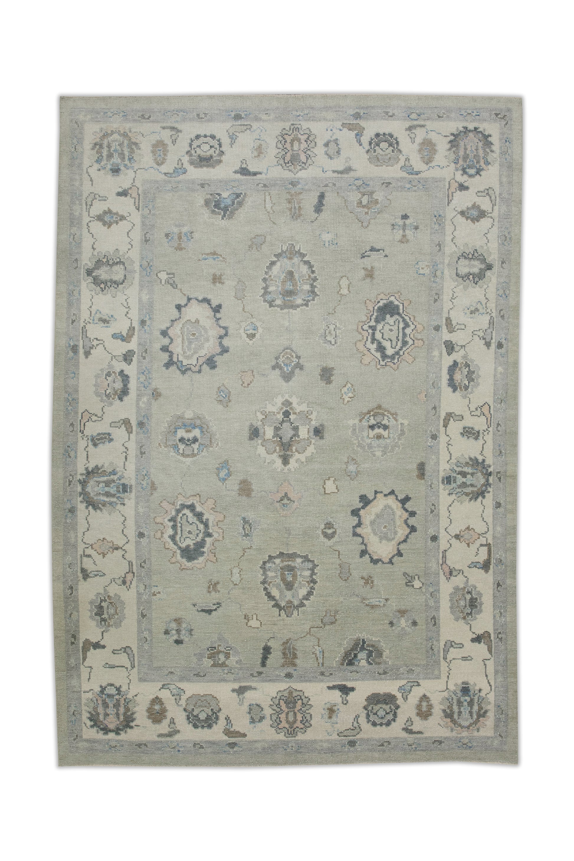 Turkish Oushak Rug 5'10" x 8'6" #7664