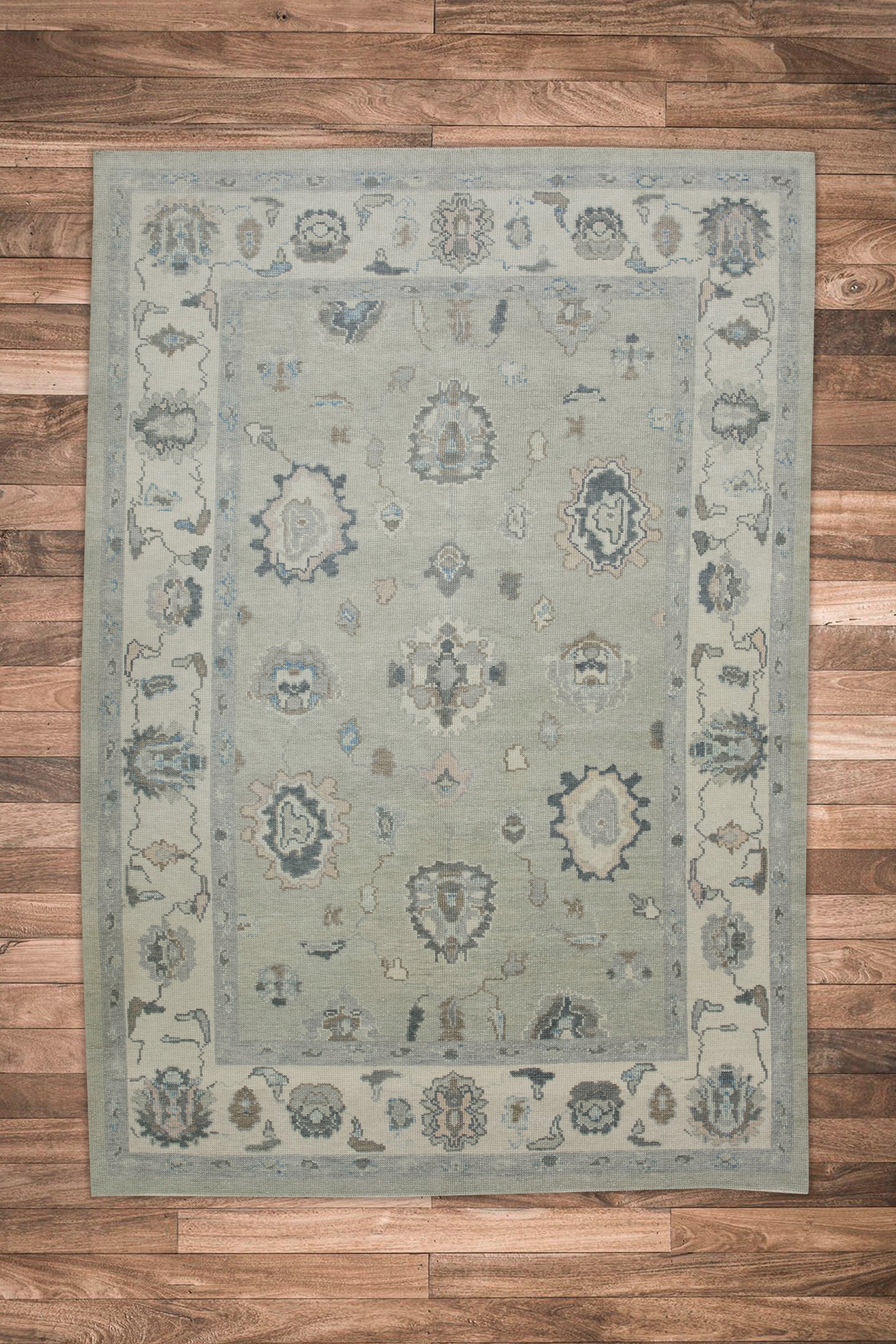 Turkish Oushak Rug 5'10" x 8'6" #7664