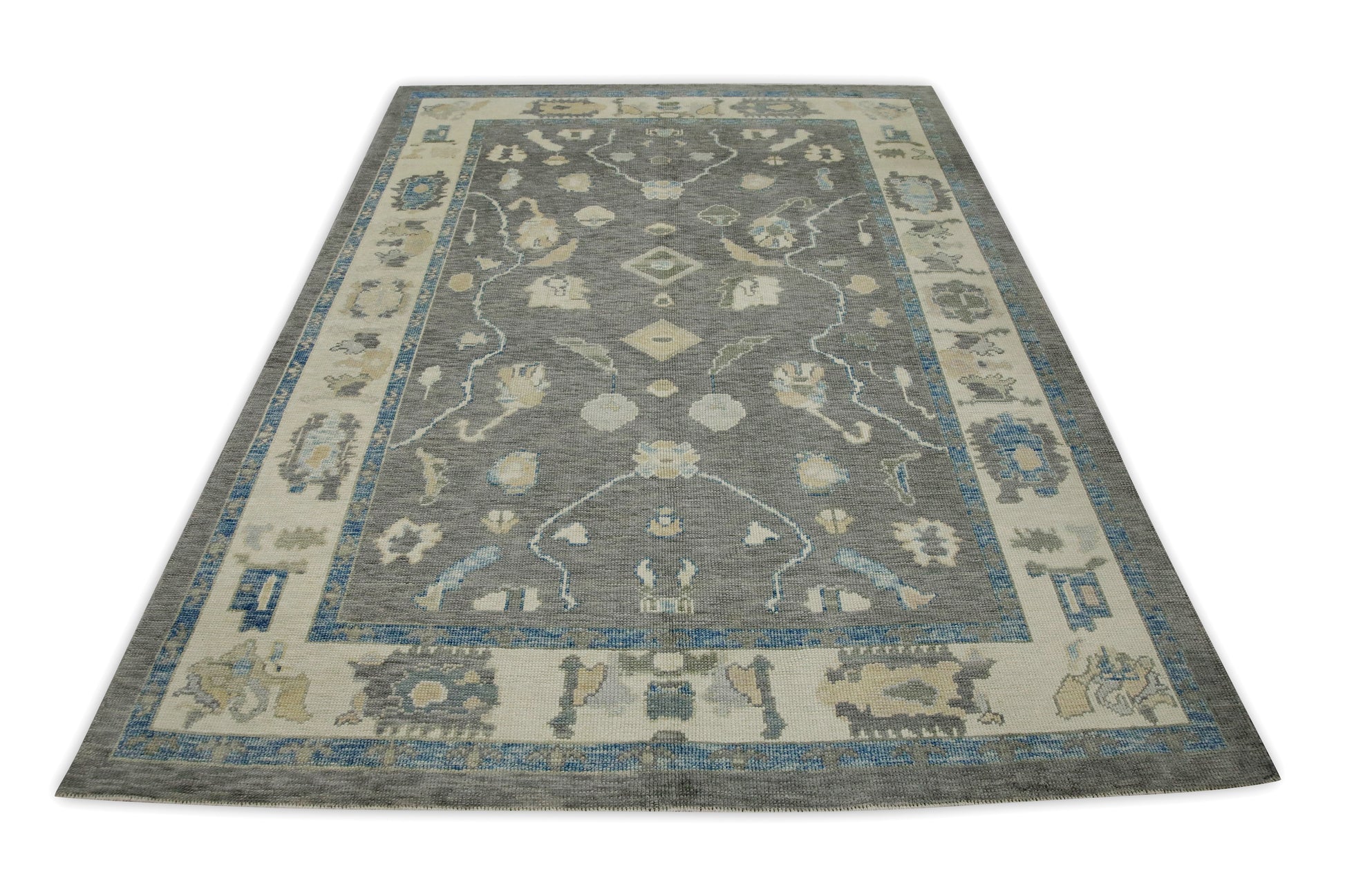Turkish Oushak Rug 6'1" x 8'4" #7849