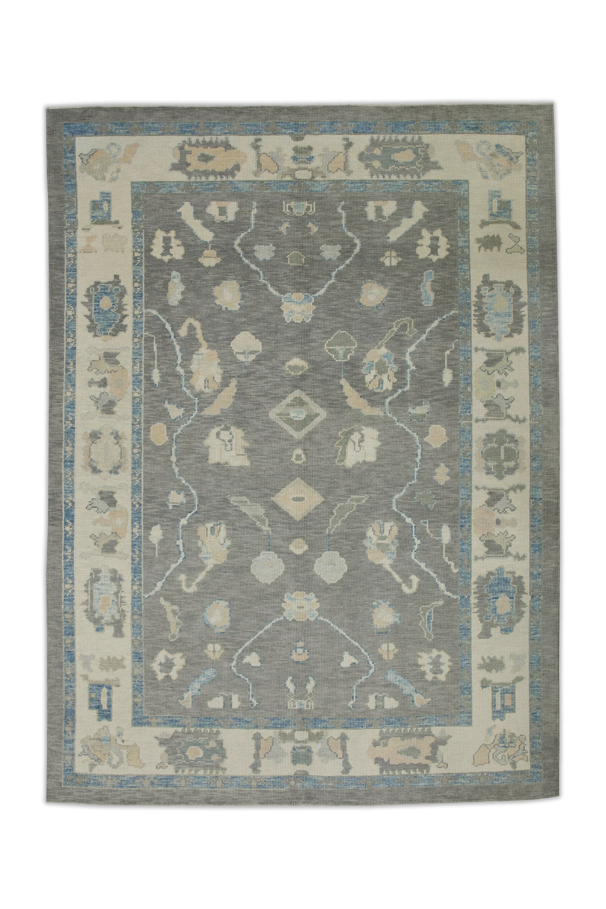 Turkish Oushak Rug 6'1" x 8'4" #7849